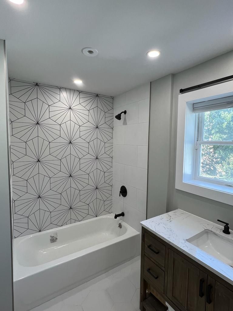 Kids bathroom Upgrade by Cedar Contractors Group, Inc.