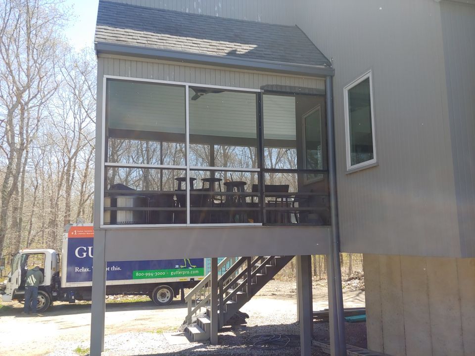 Gutter Installation using 6" Box Style Aluminum Gutter in Westport, MA by Gutter Pro Enterprises