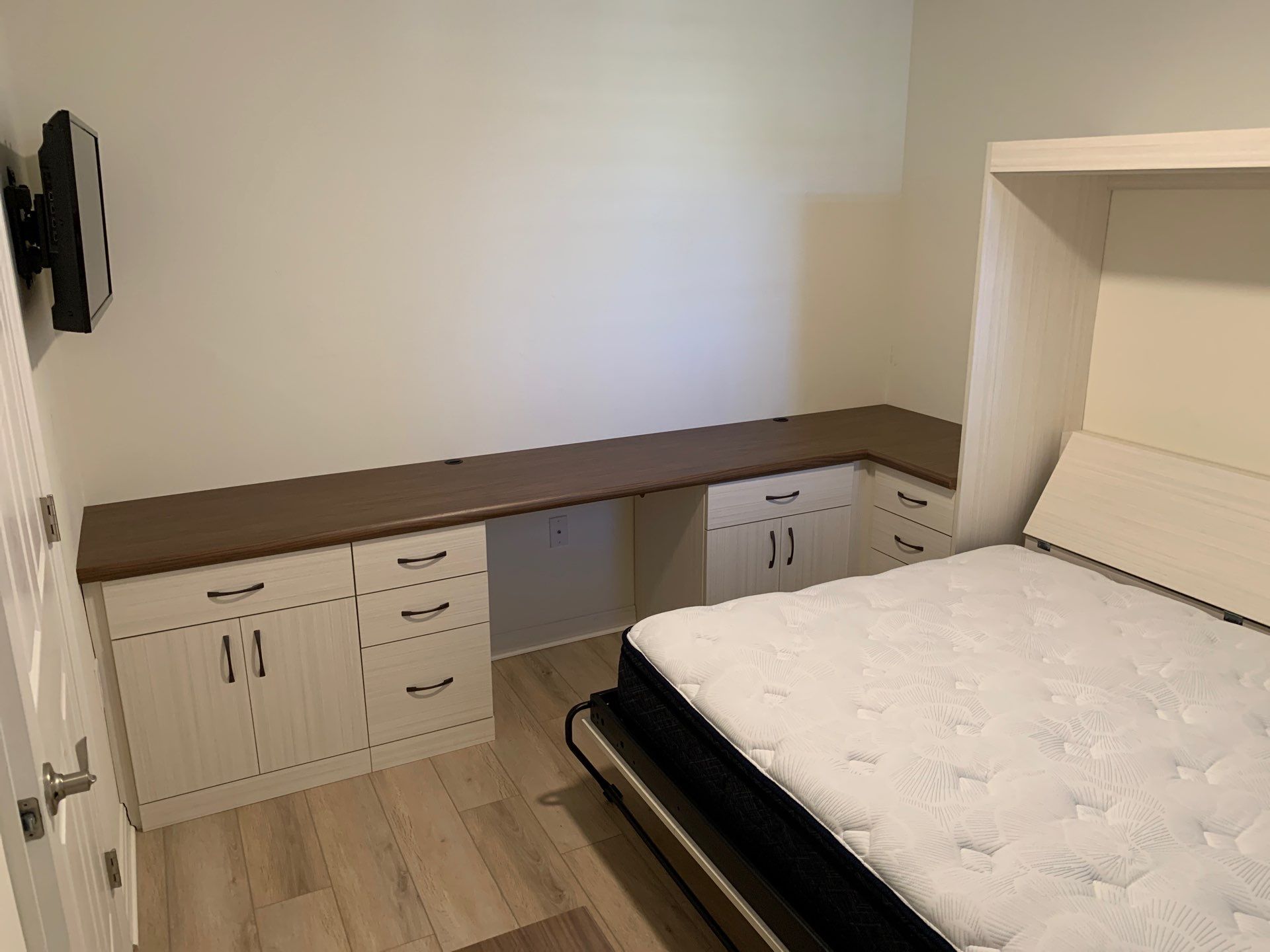 Cosmo Queen Side-Open Murphy Bed with Custom Office by More Space Place