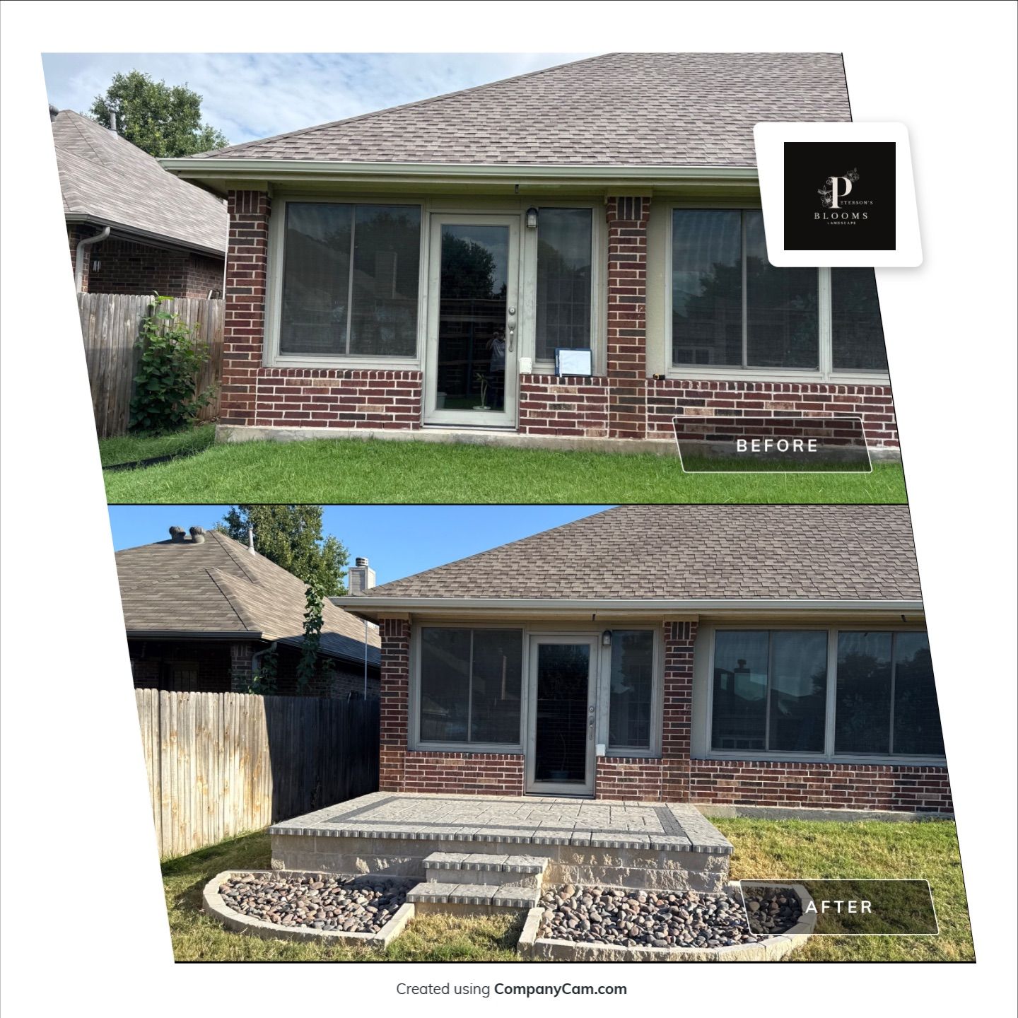 Paver Patio Project in Fort Worth by Peterson’s