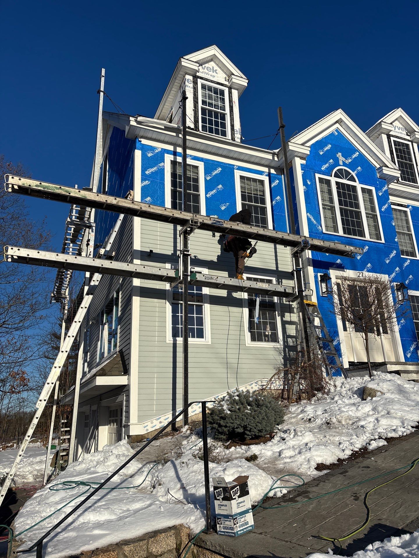 Complete Home Renovation with James Hardie® Clapboard & Shake Siding and Custom PVC Trim by Sensible Home Solutions