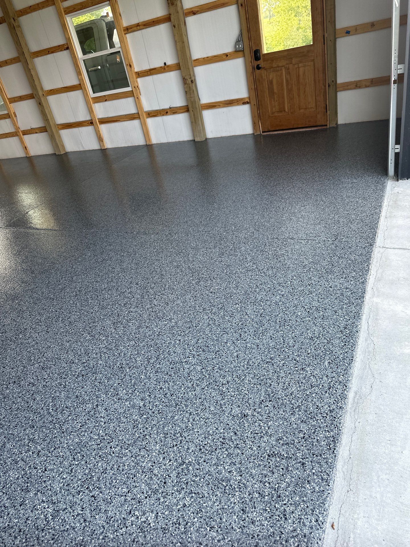 Garage Floor Coating using Nightfall by My Garage Floor Guys