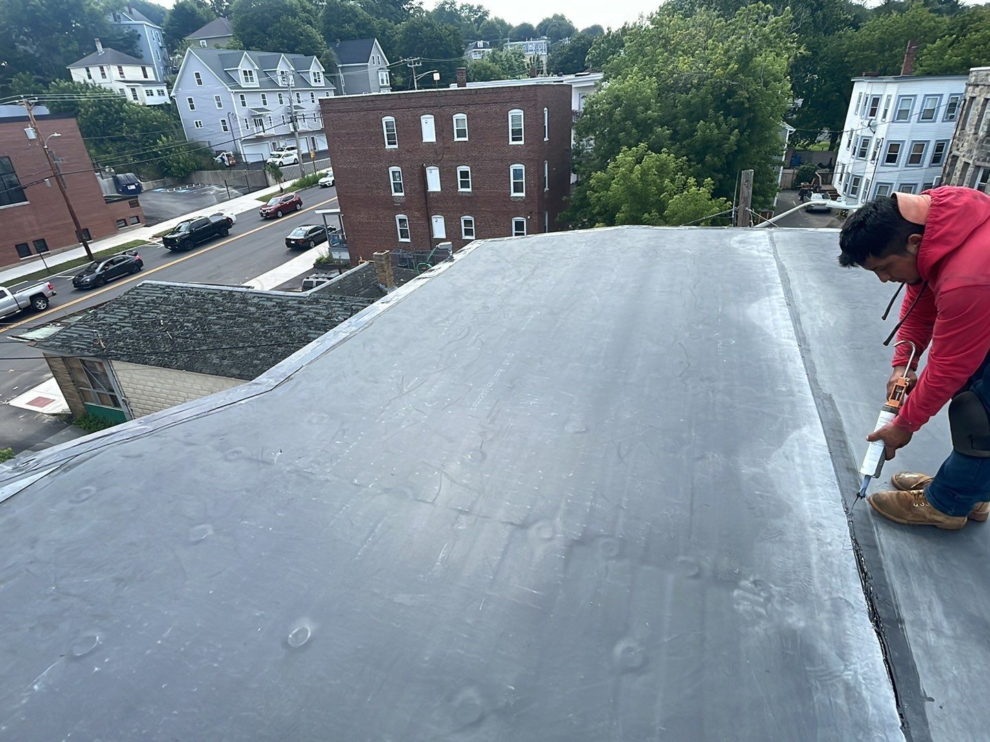 Residential Roofing Installation using EPDM/Rubber by Sensible Home Solutions