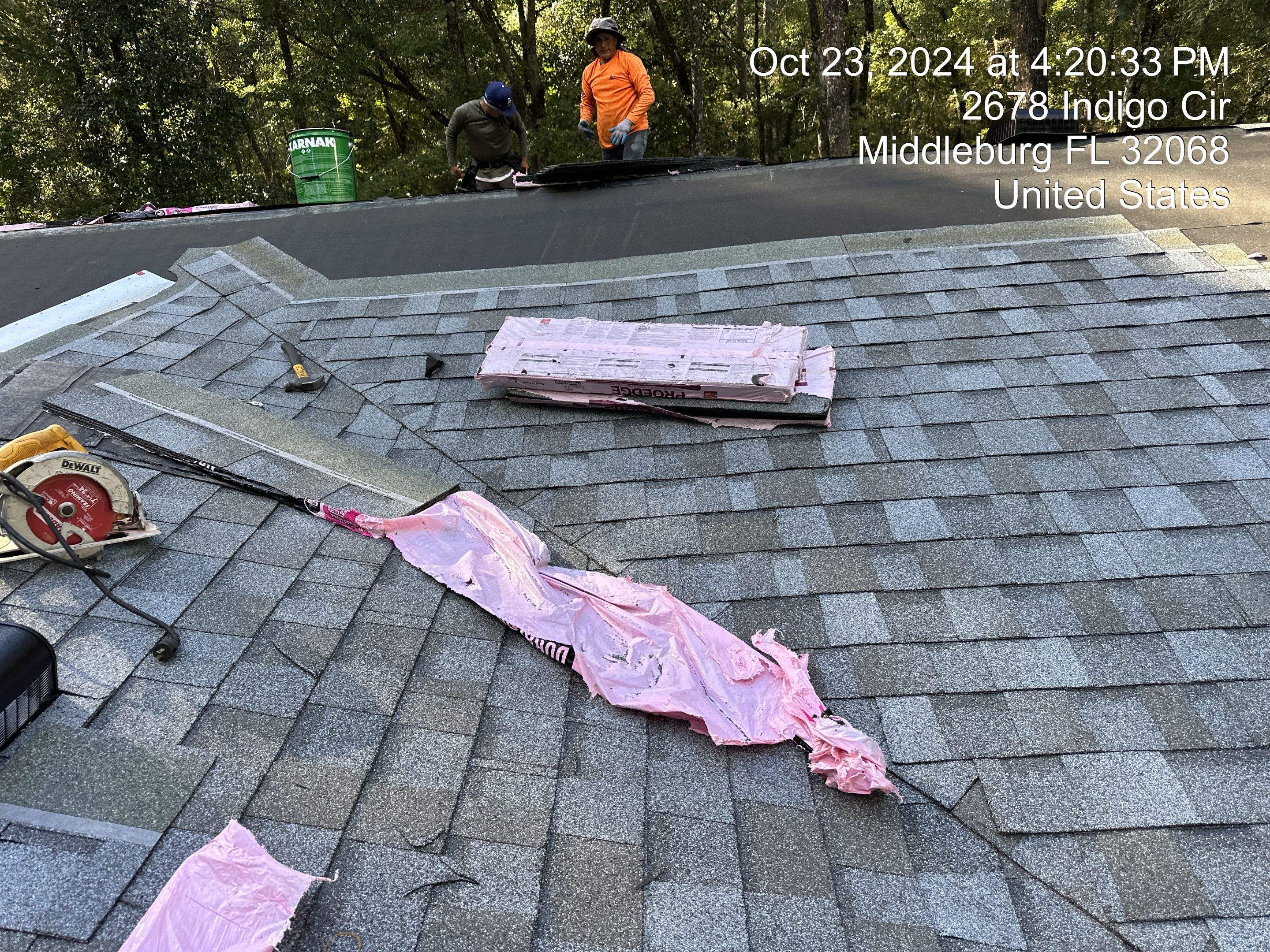 Residential Roofing Installation using Owen's Corning Shingles by RoofGuru AI