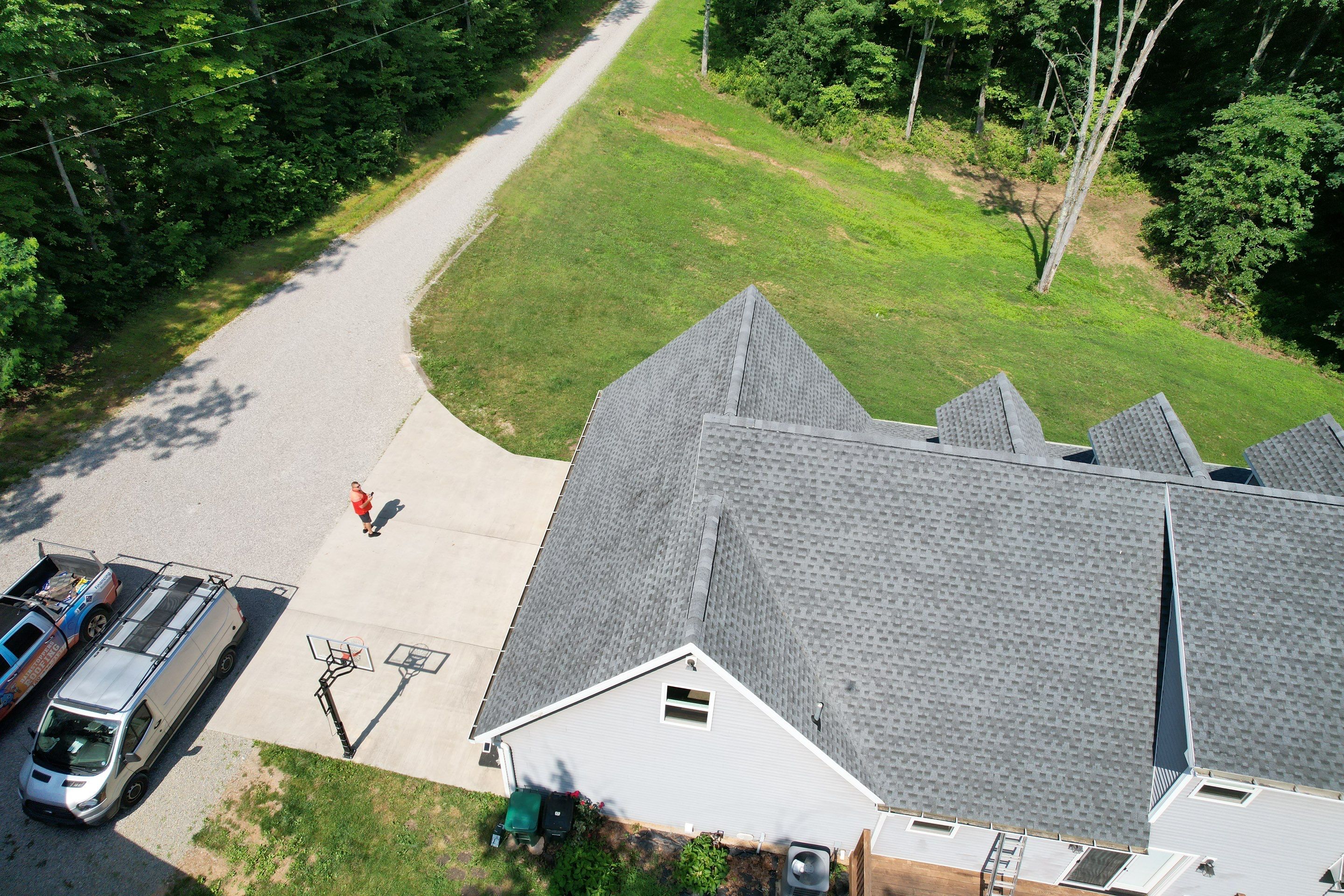 Residential Roofing Installation using GAF Timberline HDZ Pewter Gray by Rainstoppers Roofing