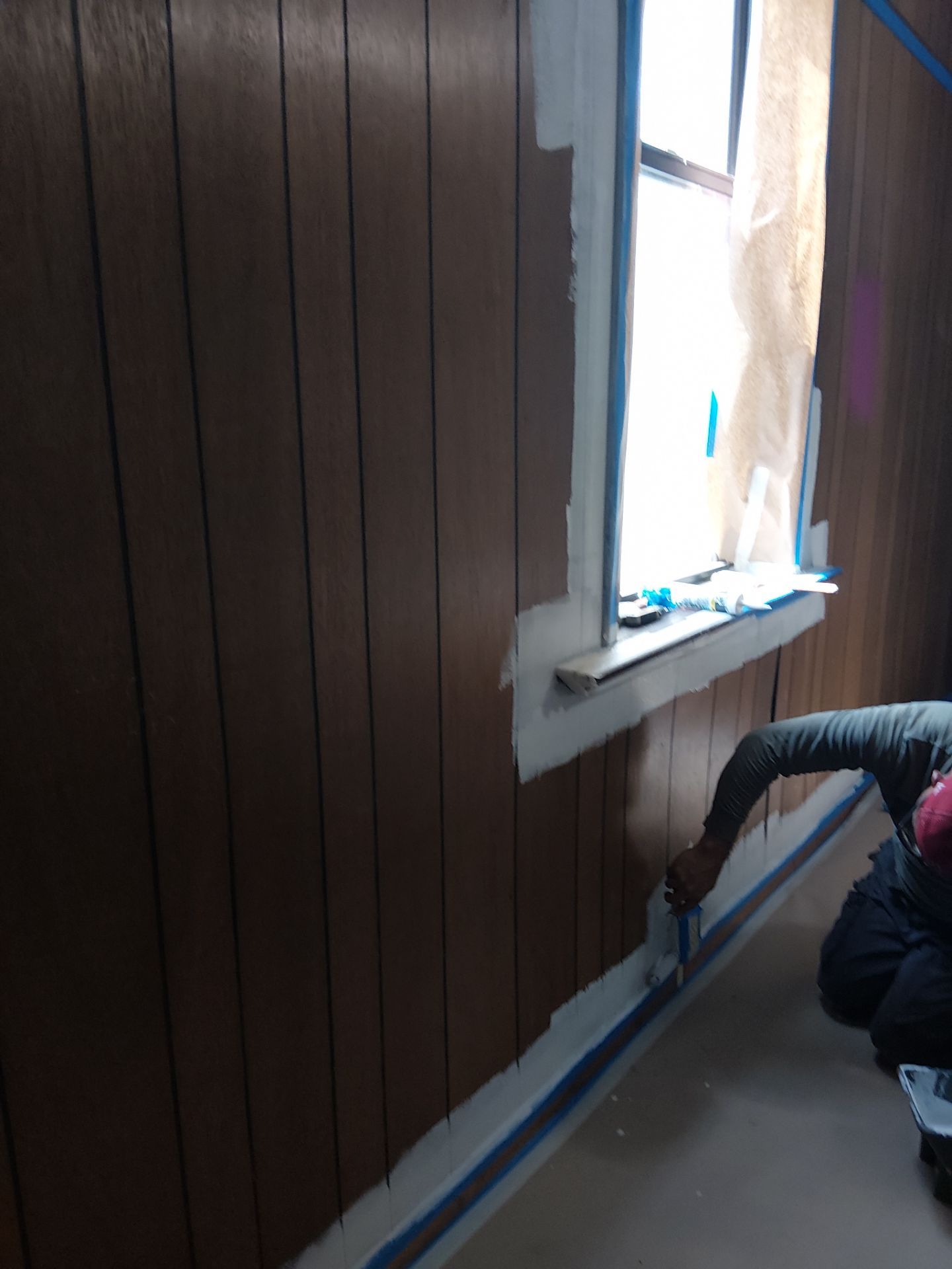 Interior Transformation: Refreshing Wood Paneling by Legendary Services Company LLC.