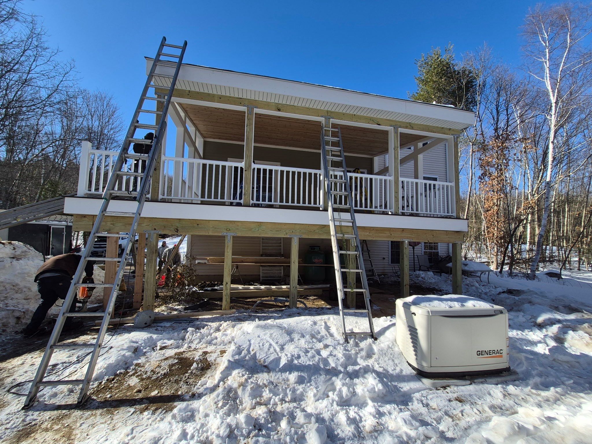 Nottingham Deck Demo - Three Season Build by Tall pine roofing