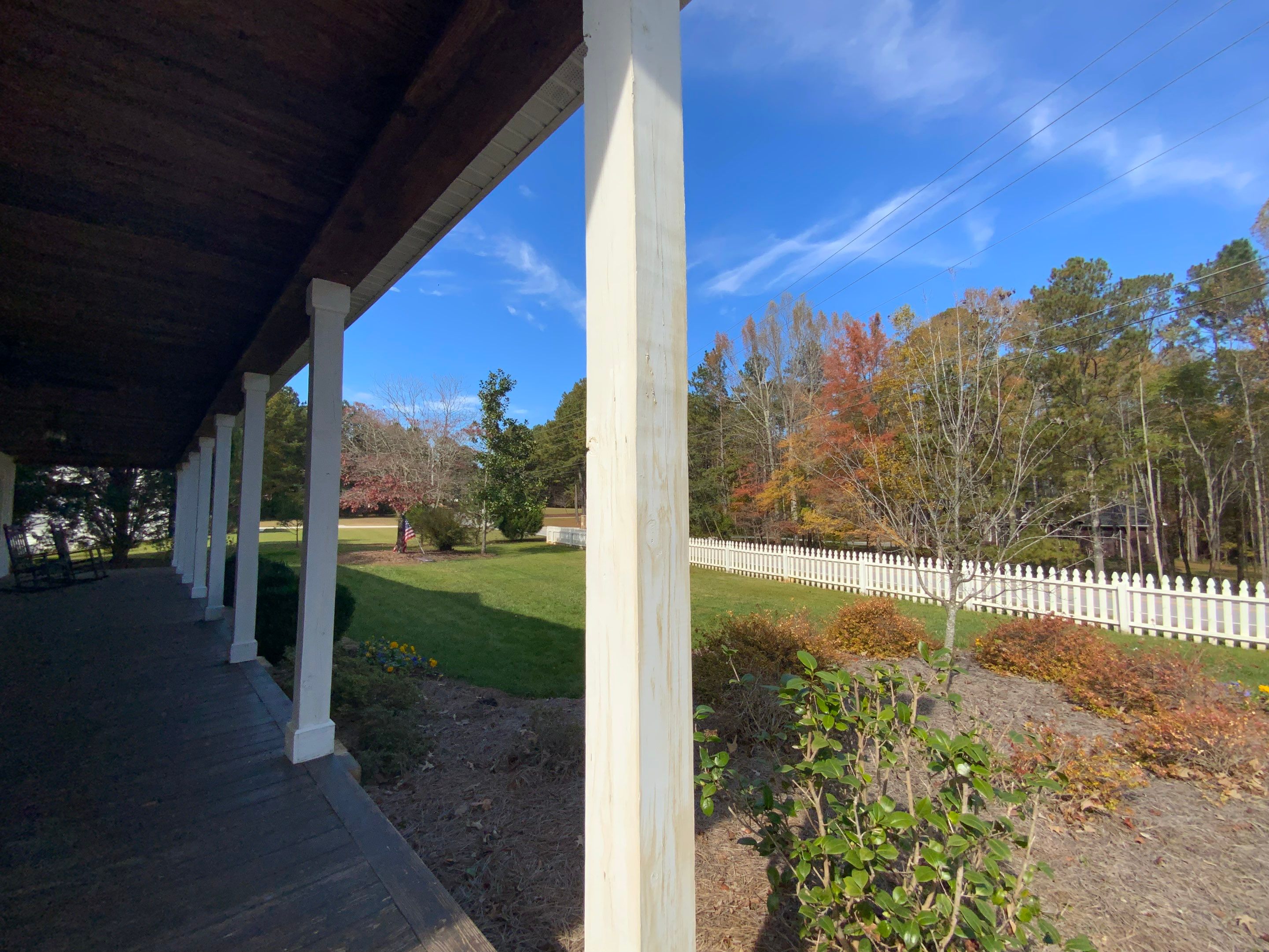 Exterior Trim Painting and Dark Deck Staining in Acworth by Swift Home Renovations
