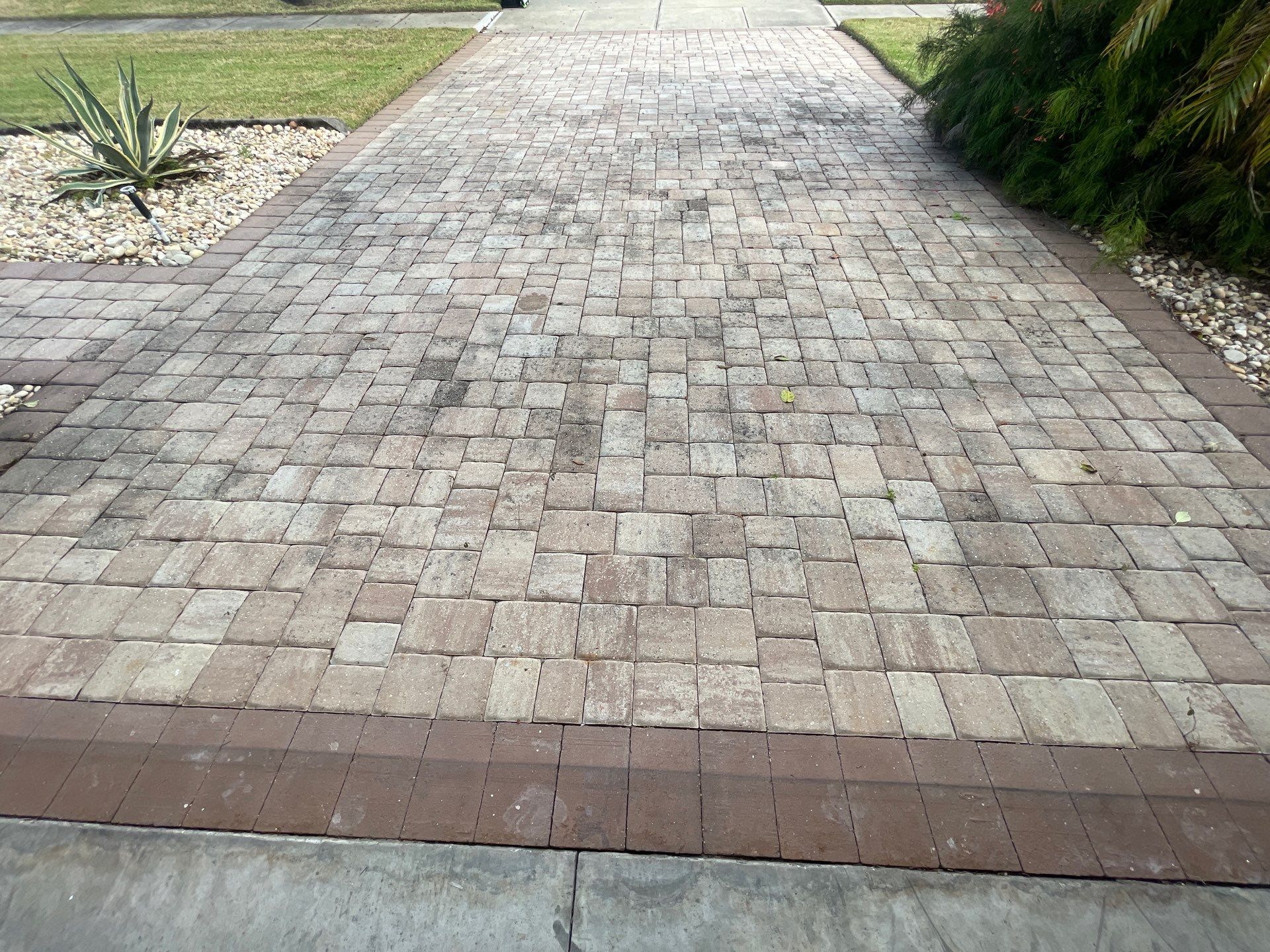 Paver Driveway using TopSeal and PloySand by DuraSeal