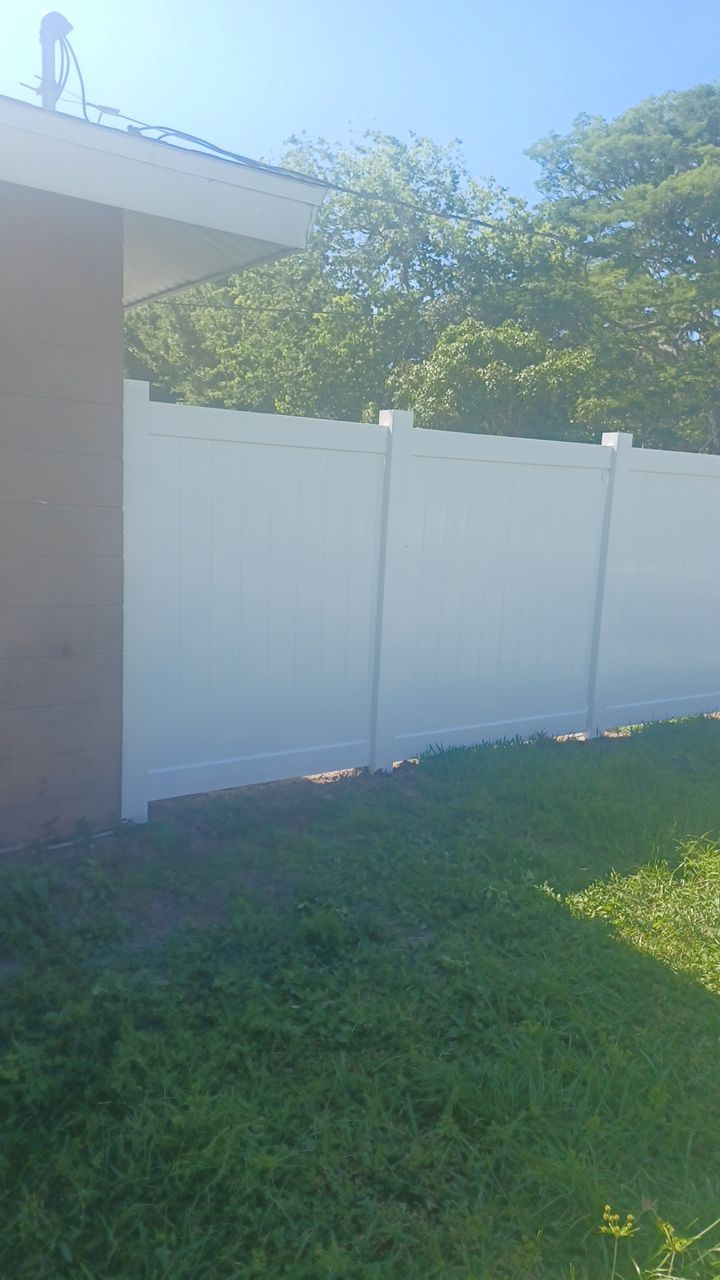 Bradenton, FL 6ft. Tall White Vinyl Privacy Fence by Asap fence and gates, LLC