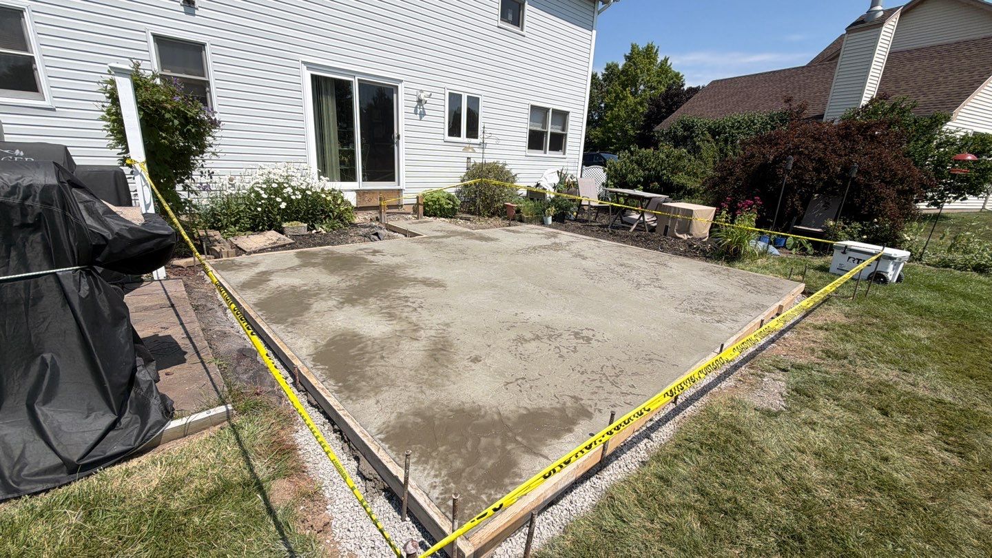 Henrietta Oxford Slate Patio by NG Masonry & Construction LLC