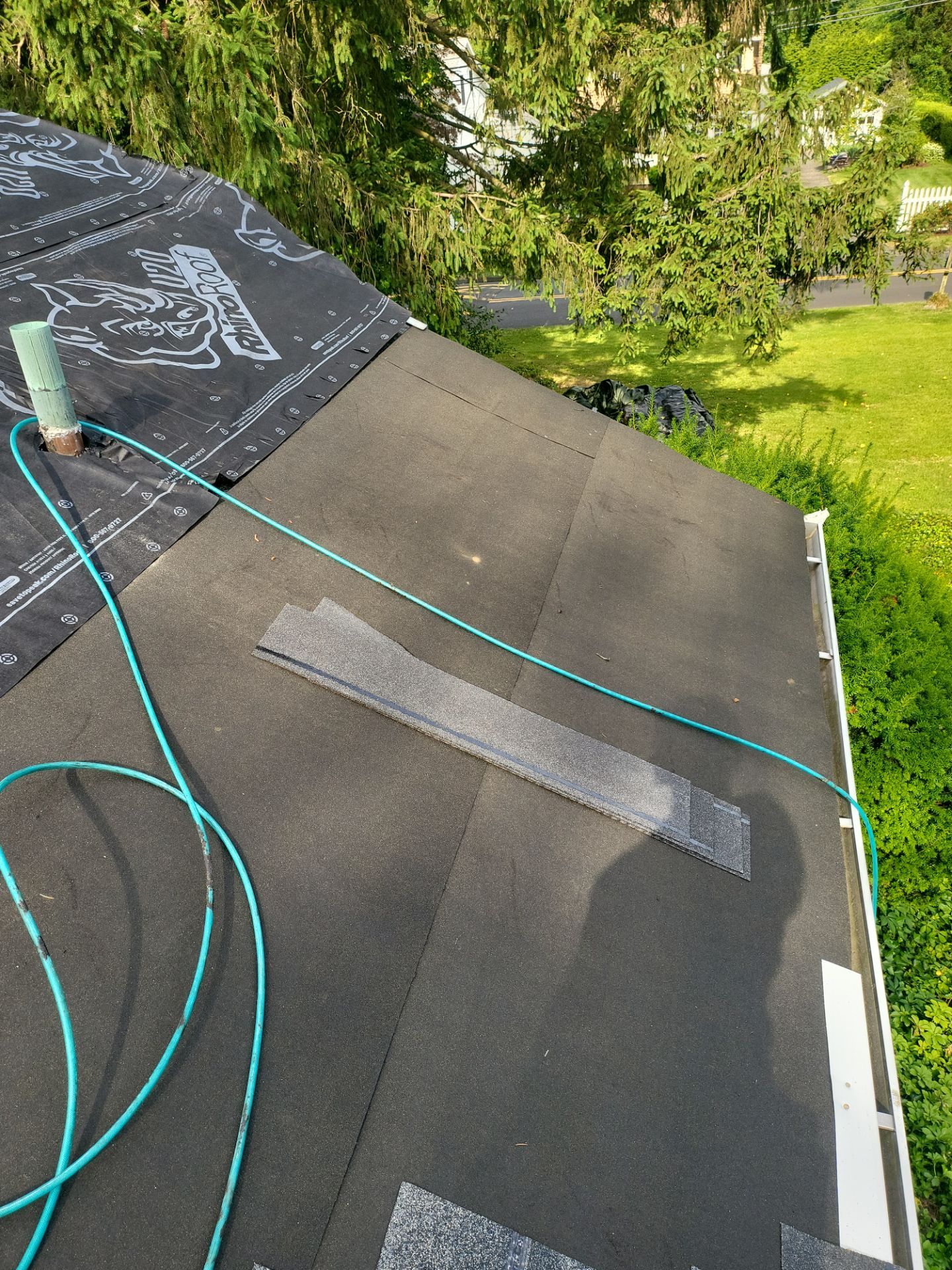 Residential Roofing Installation using Owens Corning TruDefinition Duration AR - Estate Gray by A Plus Exterior