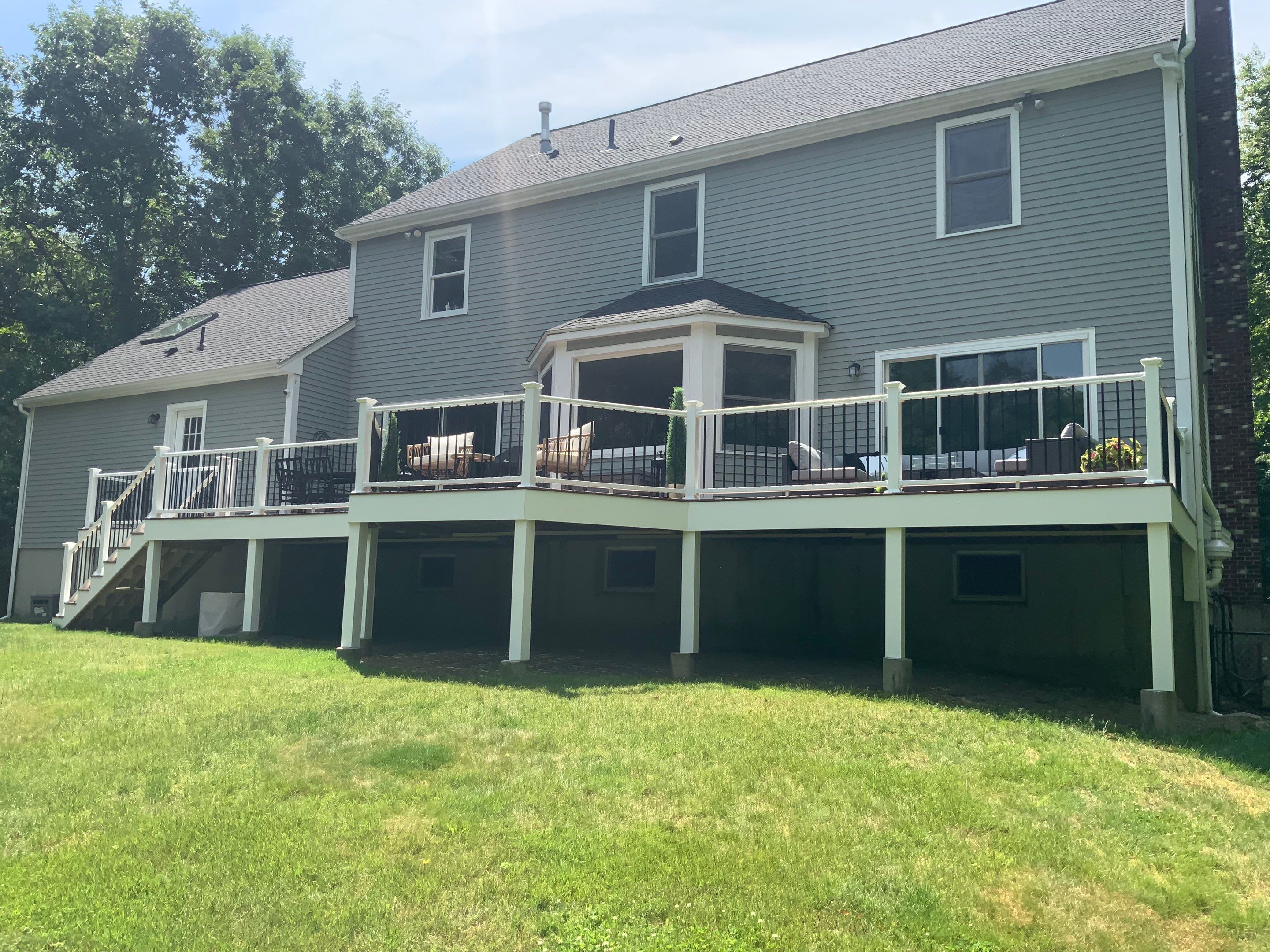 Deck refacing project in Framingham, MA by UBrothers Construction