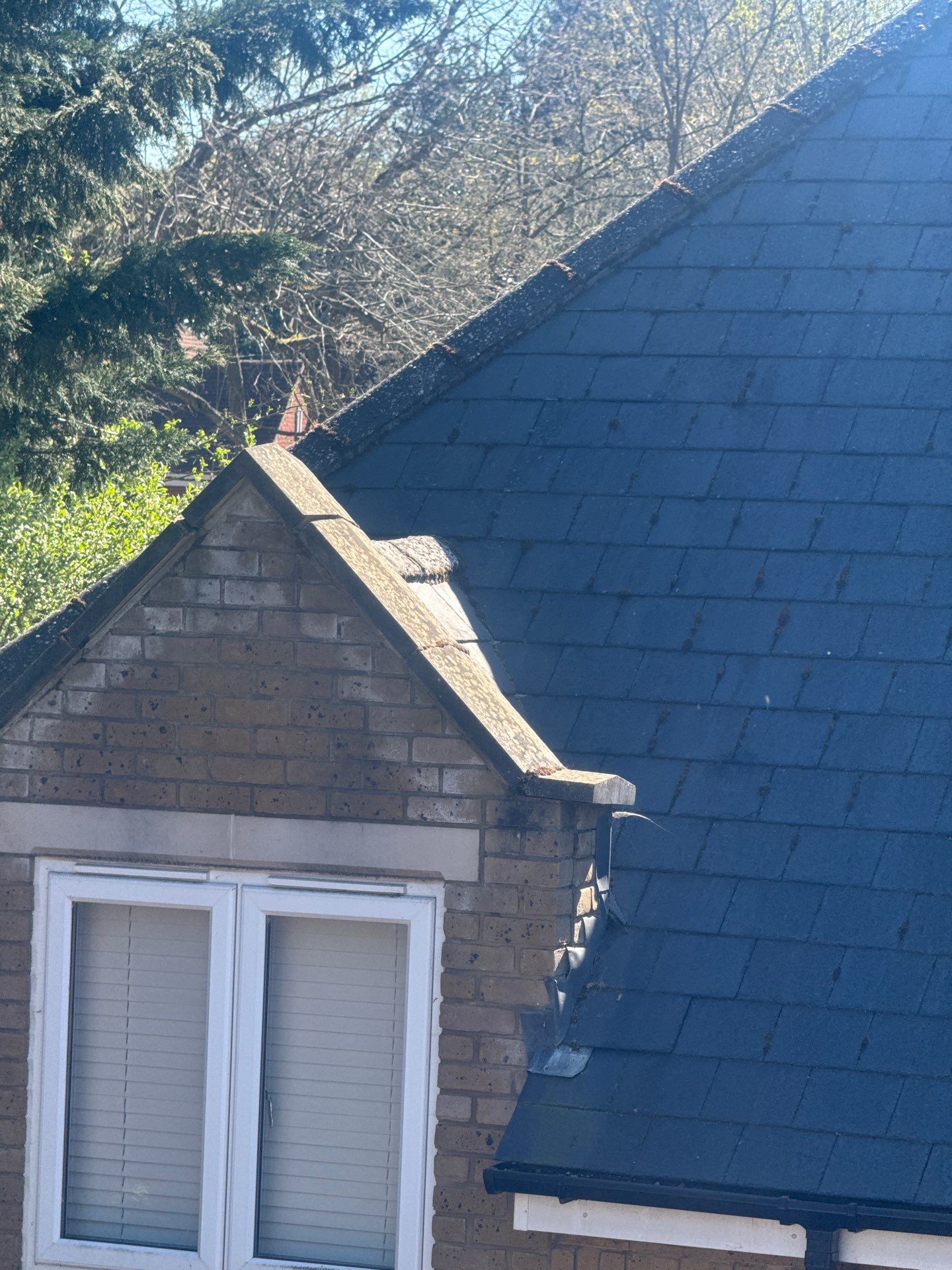 Slate Roof  - Patio - Stonework Clean using Honda 21lt High Pressure Machine by Ges Exterior Cleaning ltd