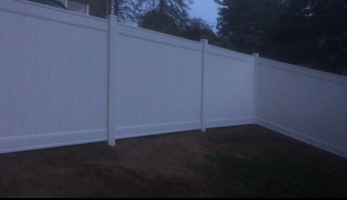 Fence Installation using Vinyl Fence 6ft Privacy by A Plus Exterior