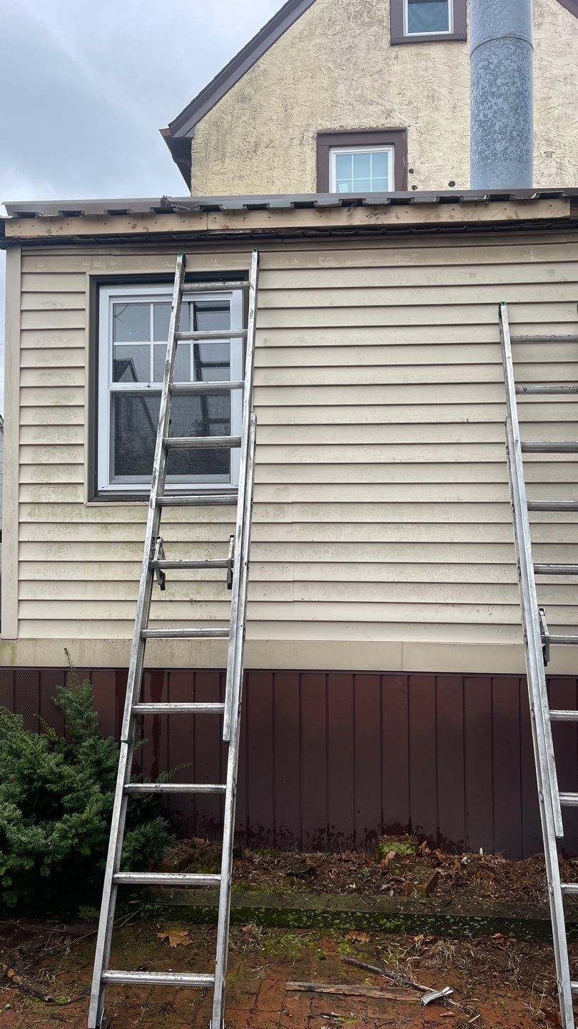 Rotted Fascia rebuild and gutter replacement by Above All Gutters 