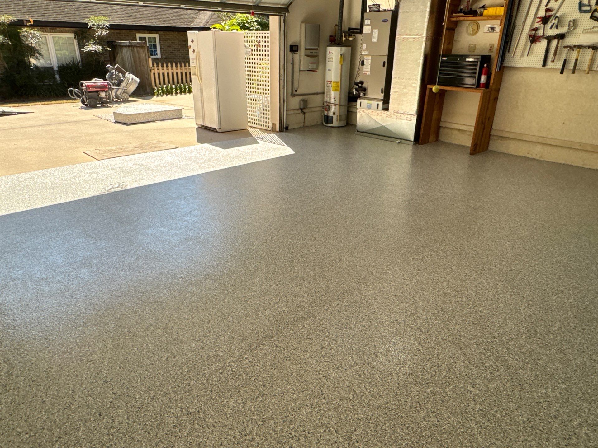 Garage Project in Gainesville, FL in Tidal Wave by Cross Creek Concrete Coatings