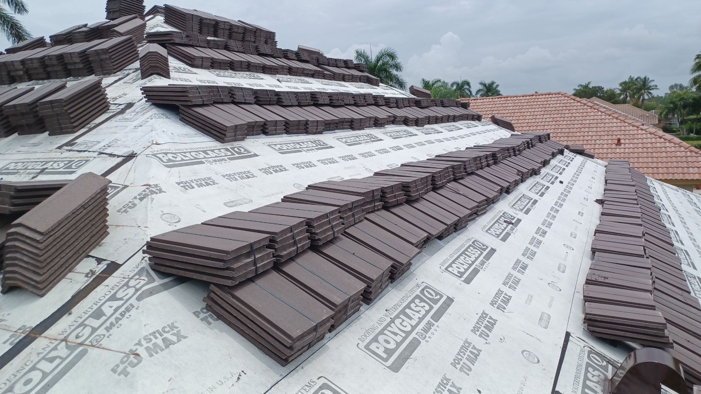 Residential Roofing Installation using Eagle Roofing Tile by BLUES BROTHERS ROOFING