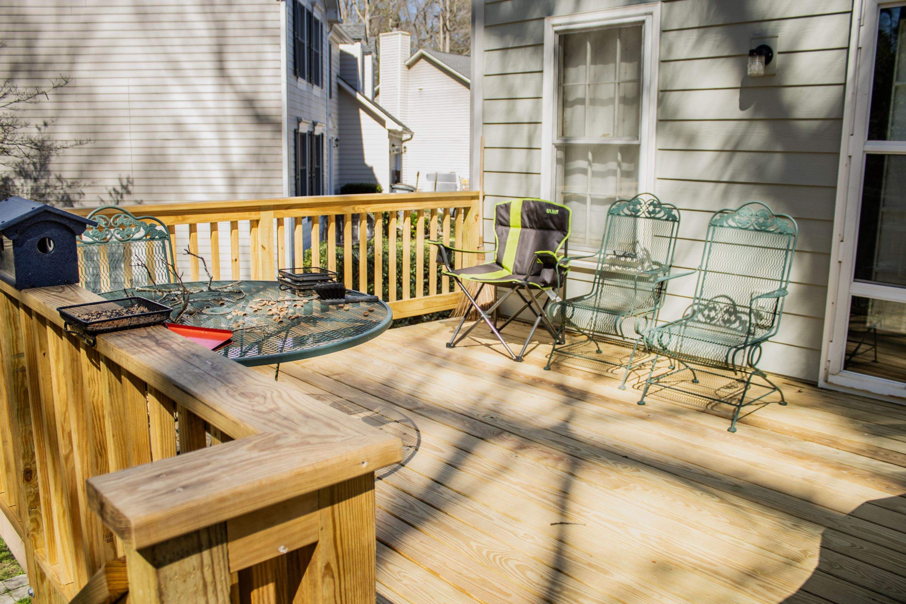 James Hardie Siding Replacement and Pressure Treated Pine Deck Resurface  by Nelson Exteriors 