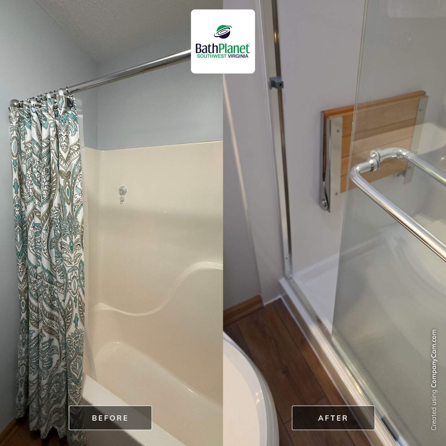 Tub to Shower by BathPlanet SW Virginia