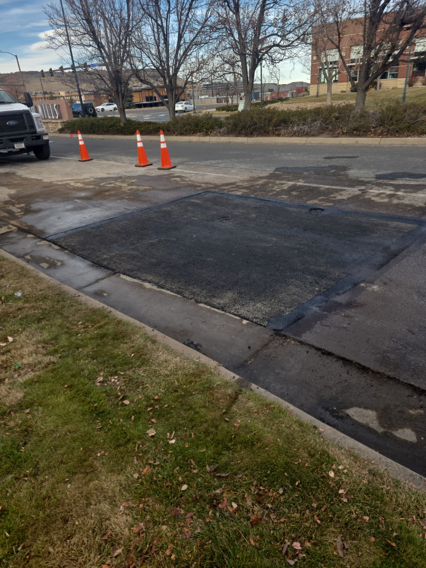 Asphalt Patching for underground project Colorado Mills by DMH Site Services