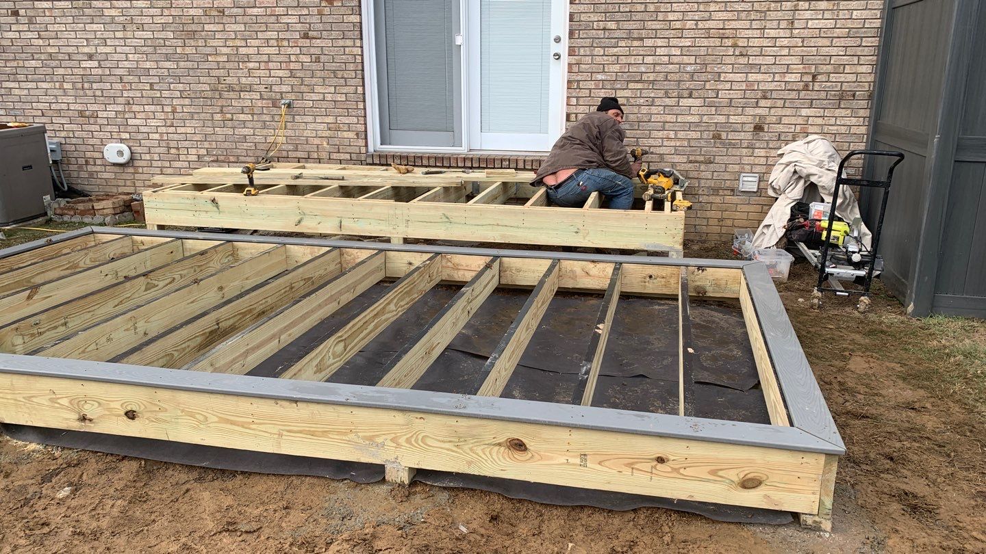 Deck Replacement using Trex Decking and Railing by Secure Construction Company Inc