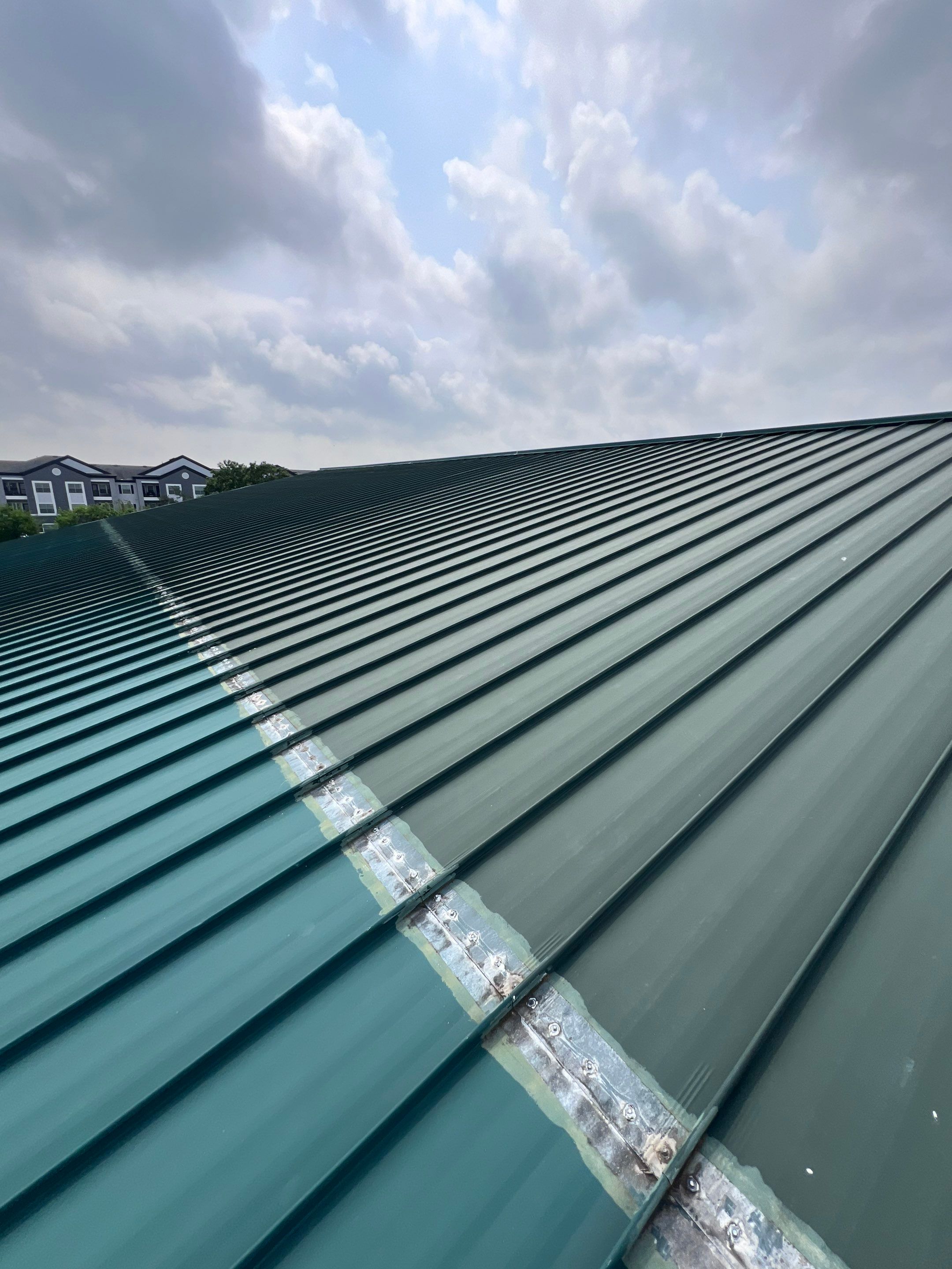 Hail Damage using Metal by Roof Repair Company