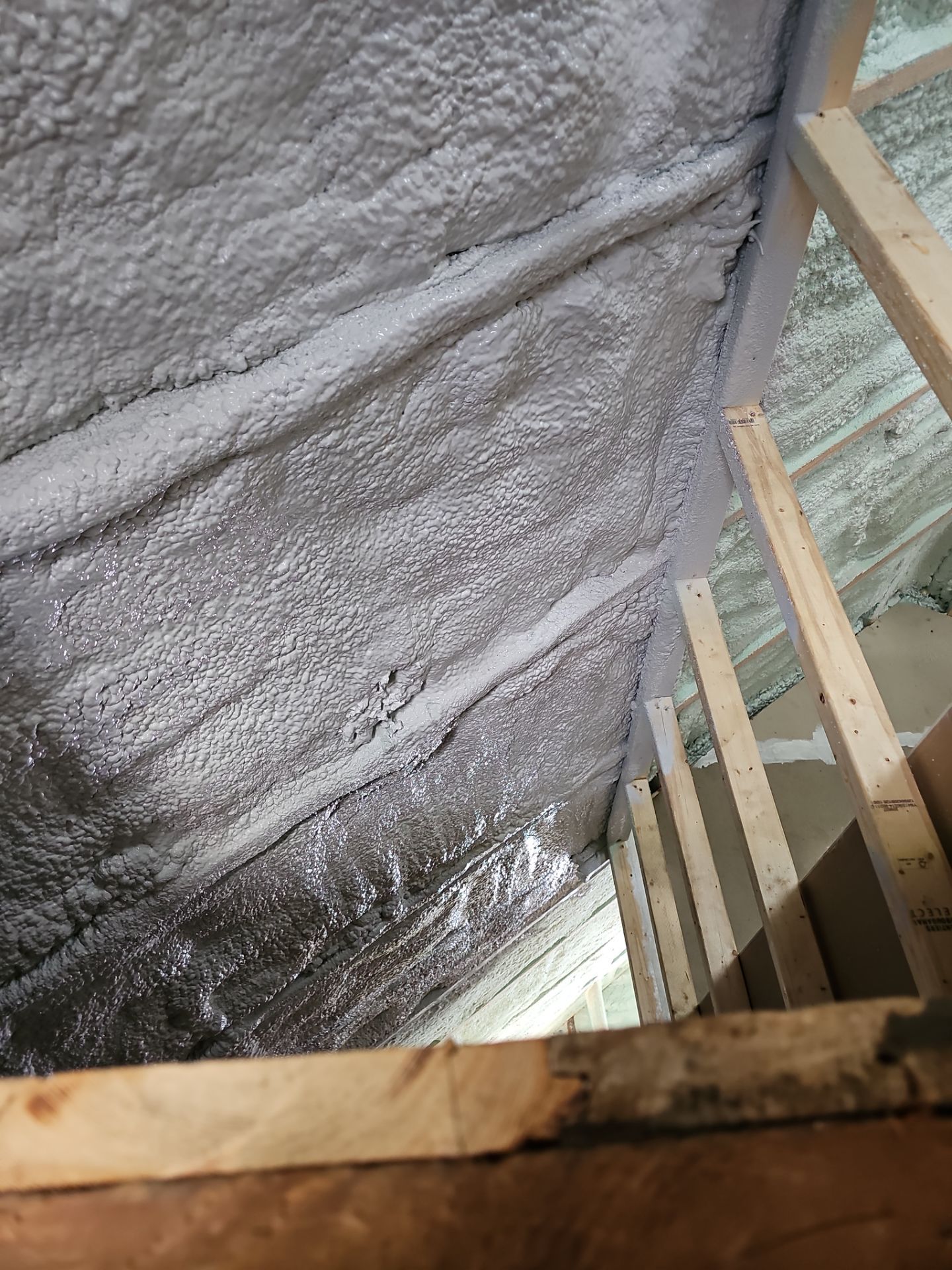 Attic Insulation using Closed Cell Spray Foam by NYS Foam & Energy