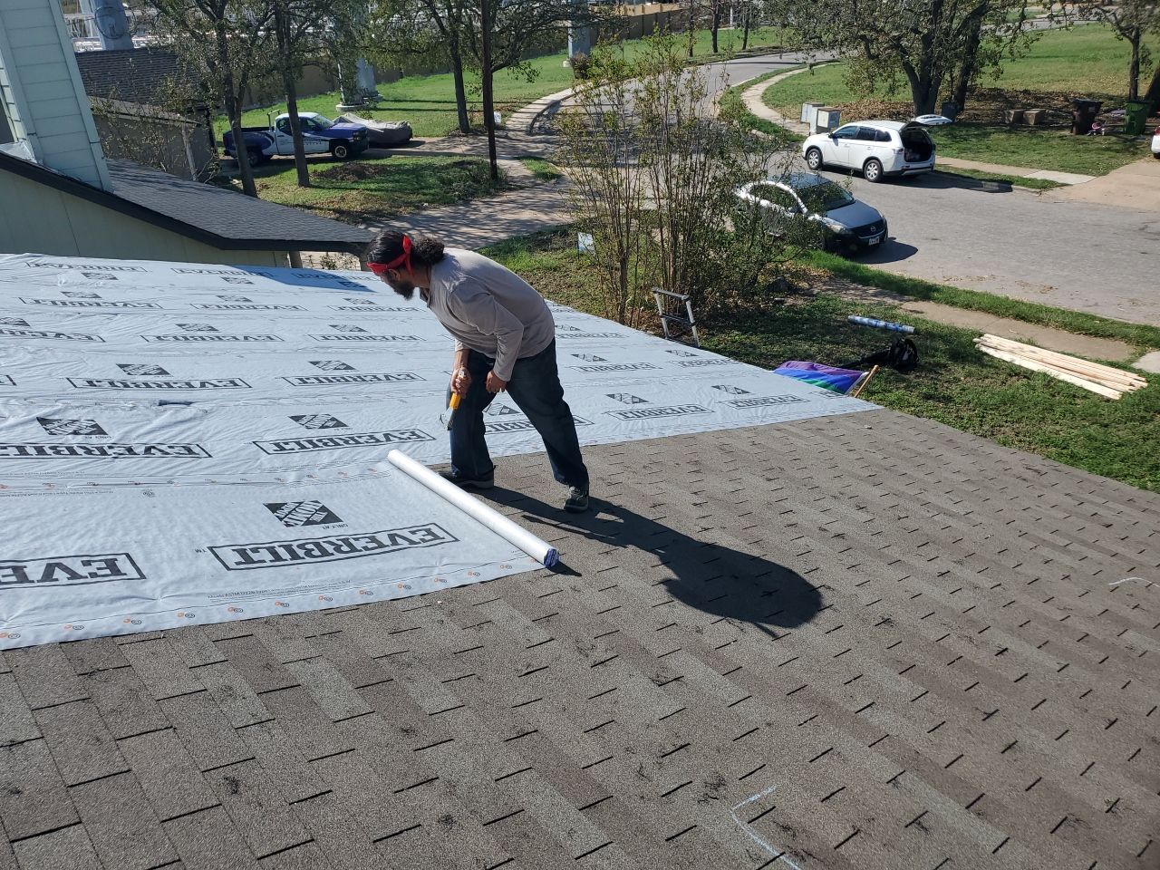 Residential Asphalt Shingle Roof Replacement and Decking Repair in Round Rock by Caliber Restoration LLC