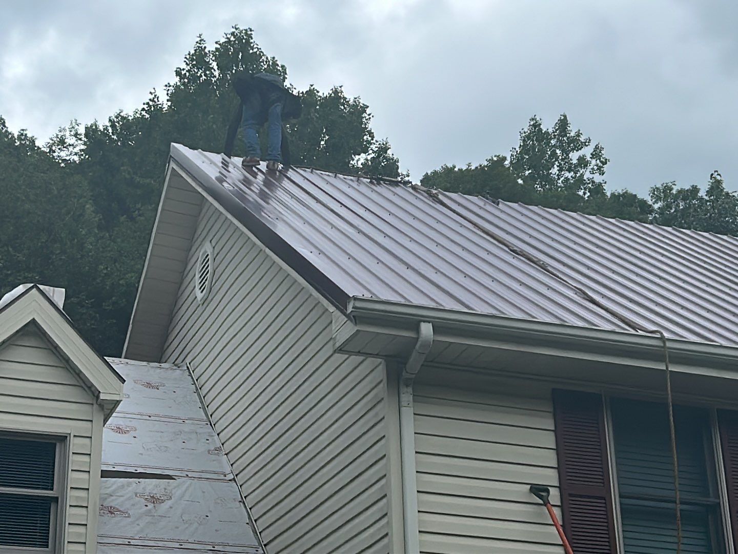 Residential Roofing Installation using Metal by Mr. Roofer
