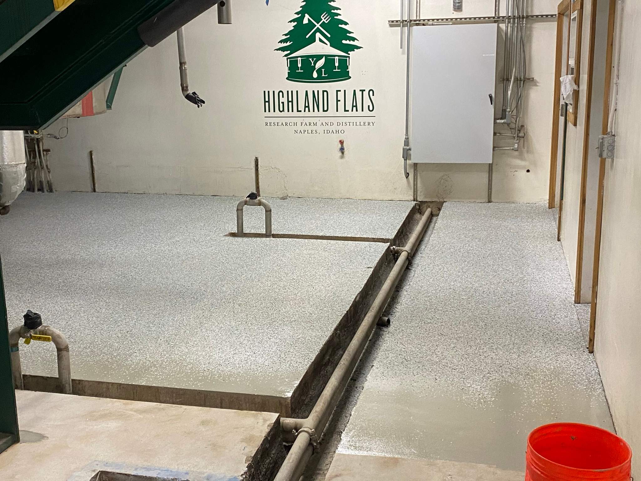Commercial Floor Transformation using North Pole with Green by Croc Coatings, LLC