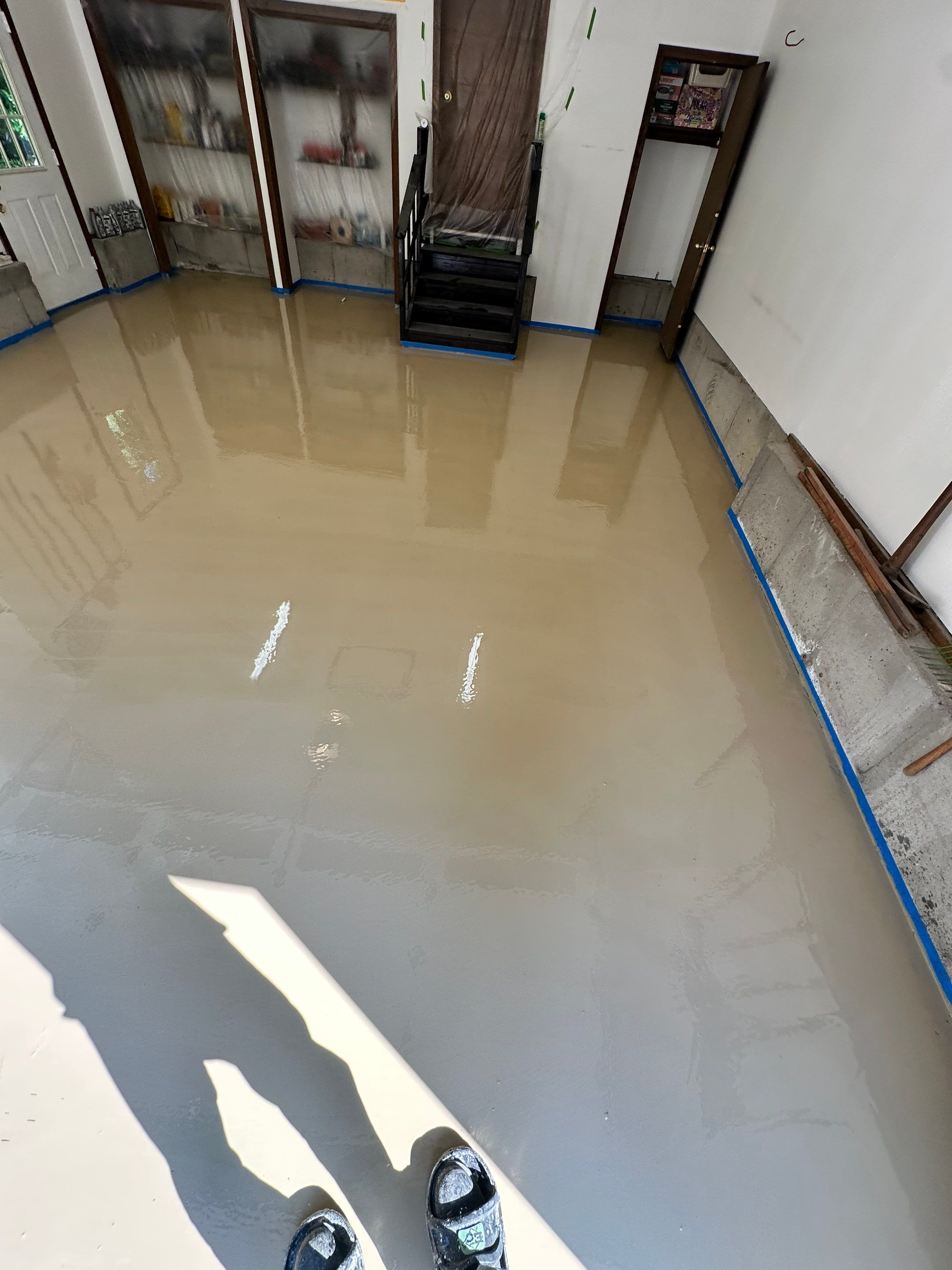 Beautiful Concrete Floor Coating in Shoreline by DiGiorgi Roofing and Siding Inc