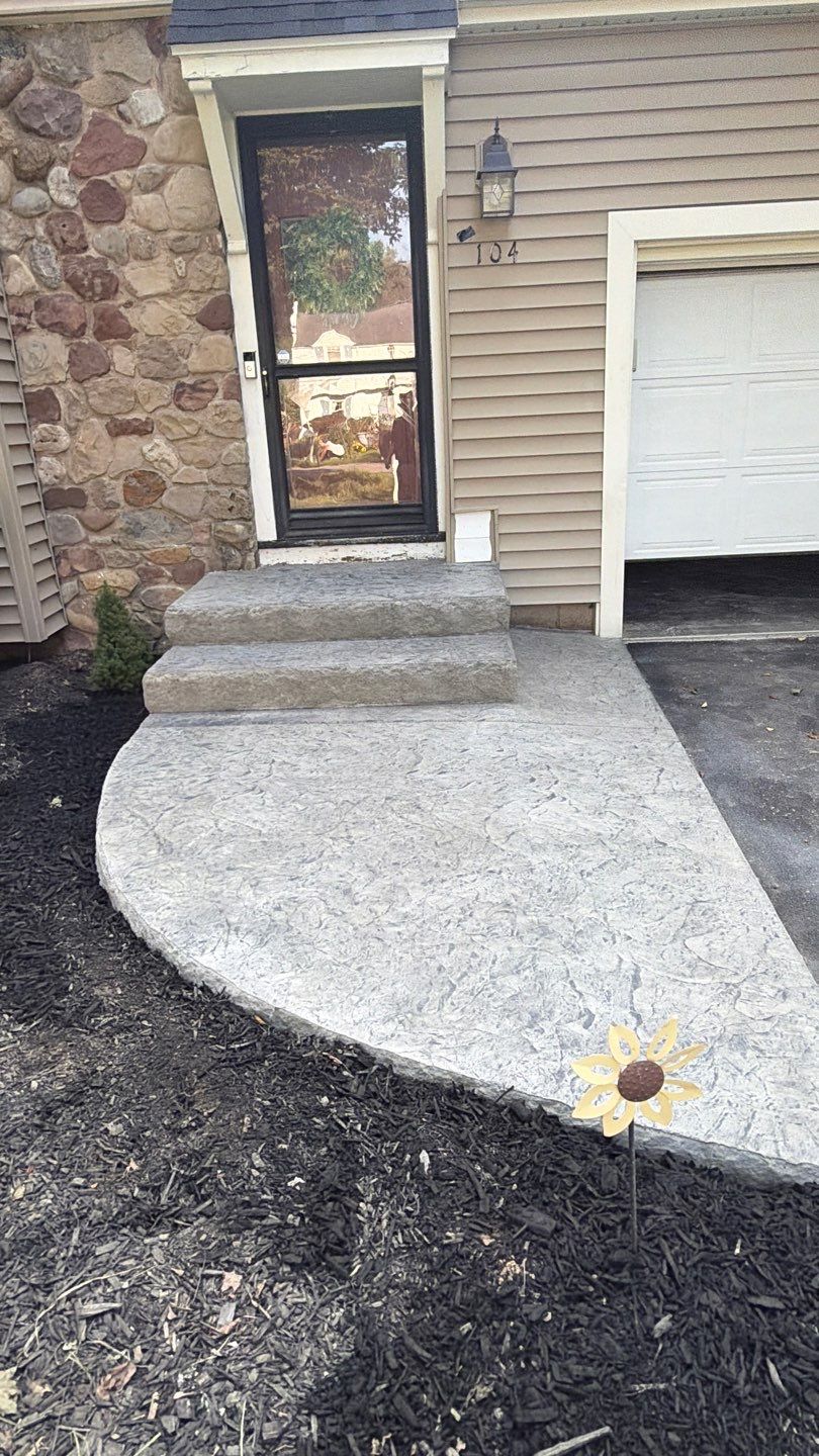 Brighton Oxford Slate Stoop by NG Masonry & Construction LLC