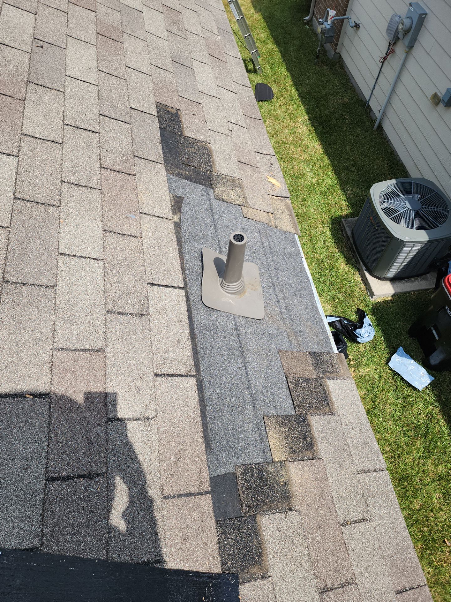 Hail Damage using Owen's Corning Duration (Lifetime) Shingles by Roof Repair Company