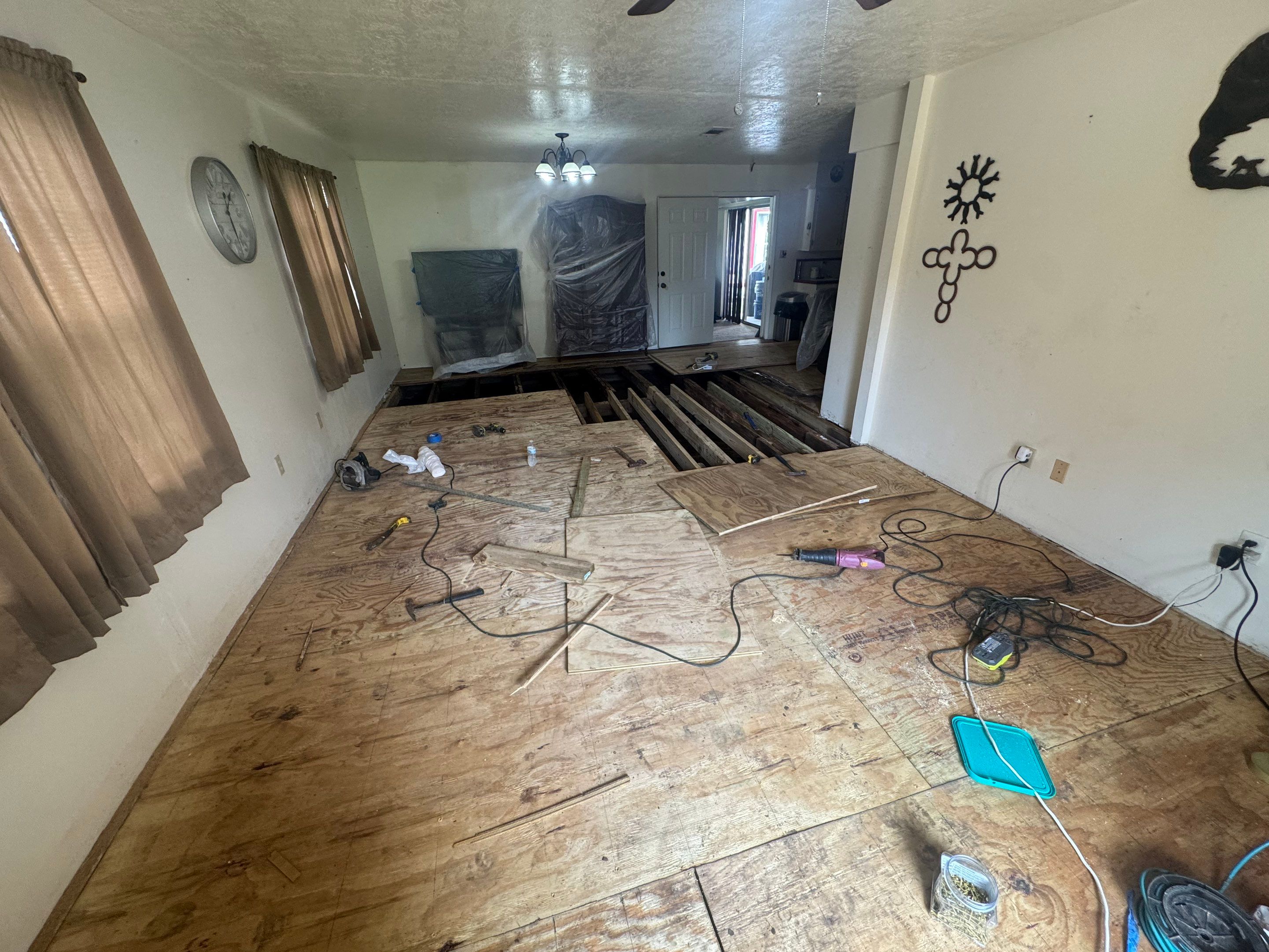 Water dry rotted flooring by Harden Enterprise Services LLC