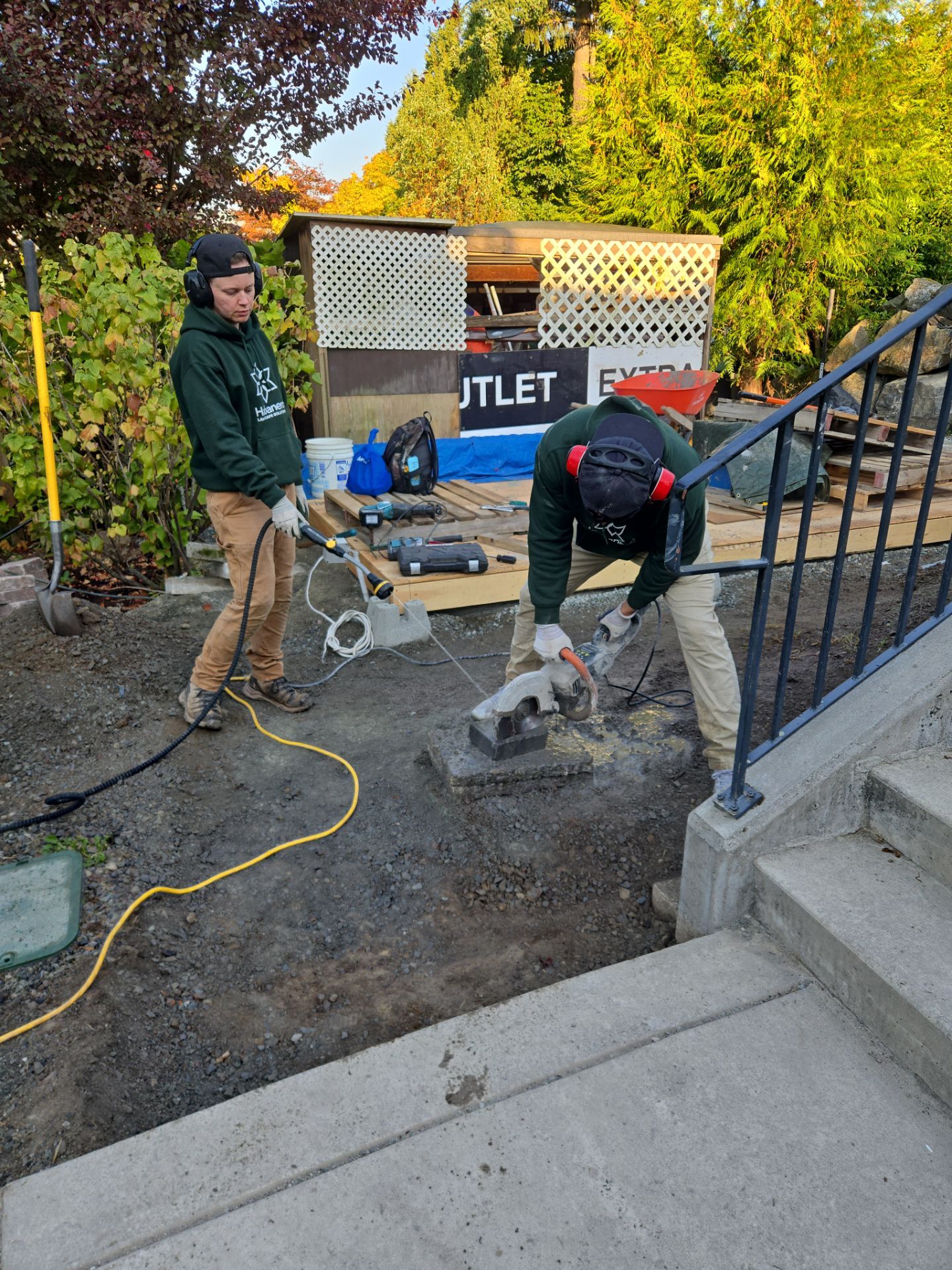 Backyard Transformation — Custom Shed, Paver Patio & Retaining Wall by Habanero Garden and Exterior Care