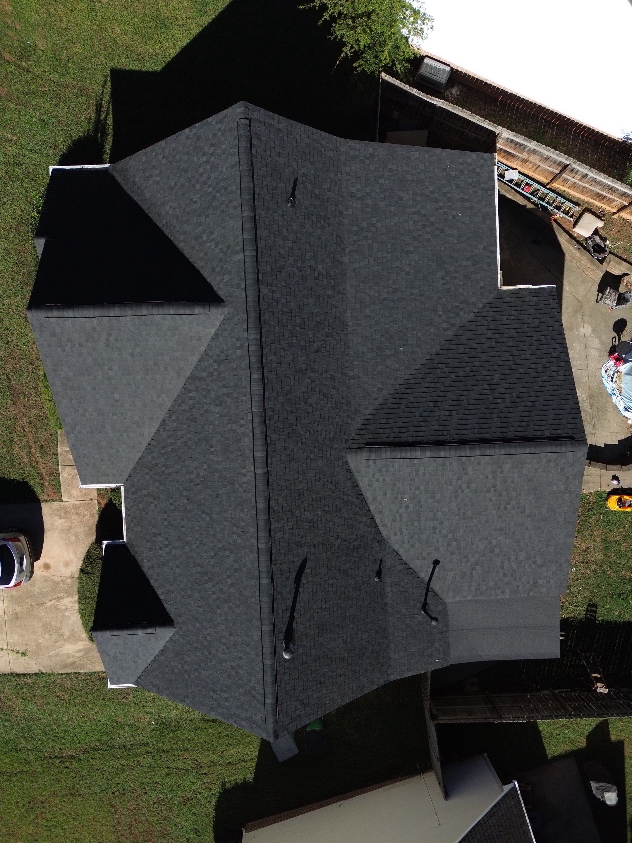 Roof and gutter replacement by hail and wind damage by Just Brilliant Restoration JBR