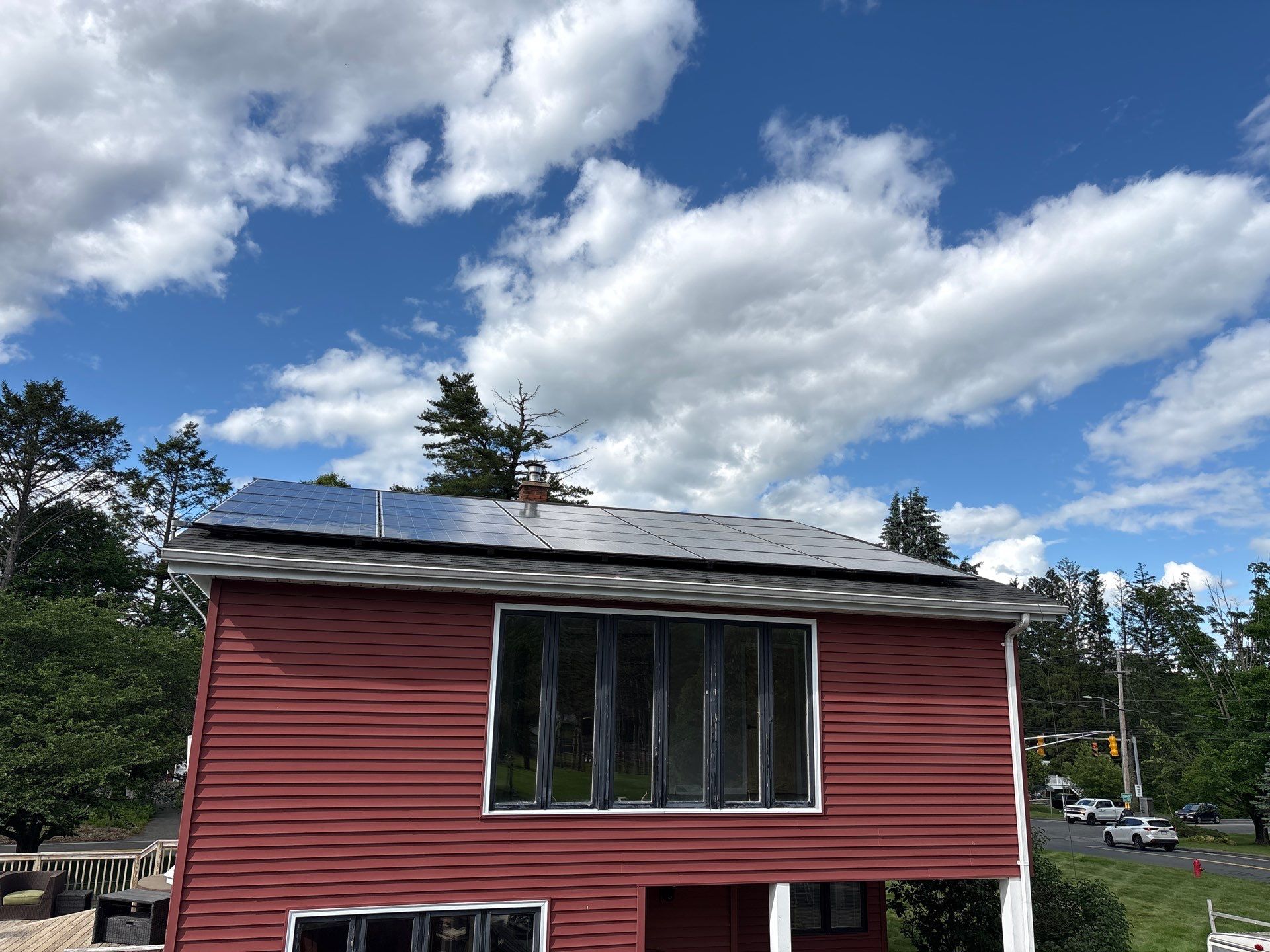 Solar Removal, Reinstall & Full Roof Replacement in Wilbraham, MA – Owens Corning Duration, Onyx Black by JOHNNYS PRO
