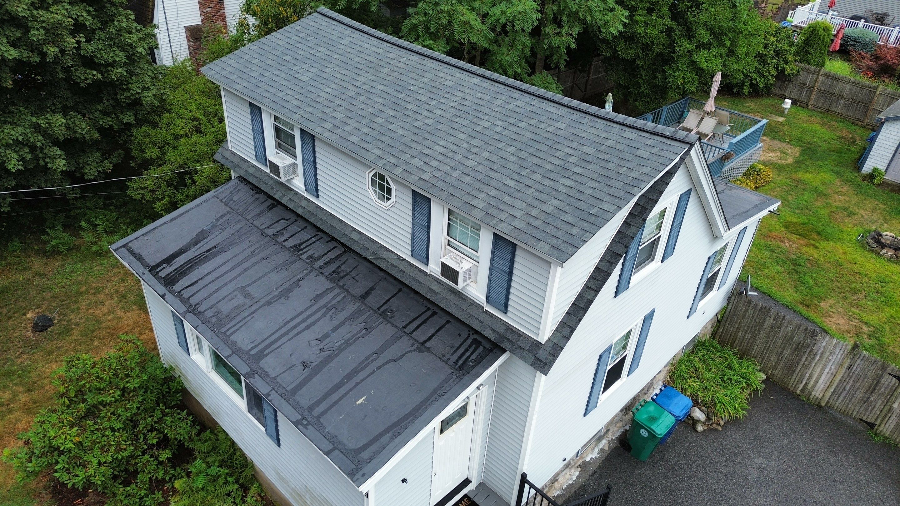 Roof Replacement & EPDM Flat Roof Installation, Billerica, MA by Mighty Dog Roofing of Greater Middlesex County