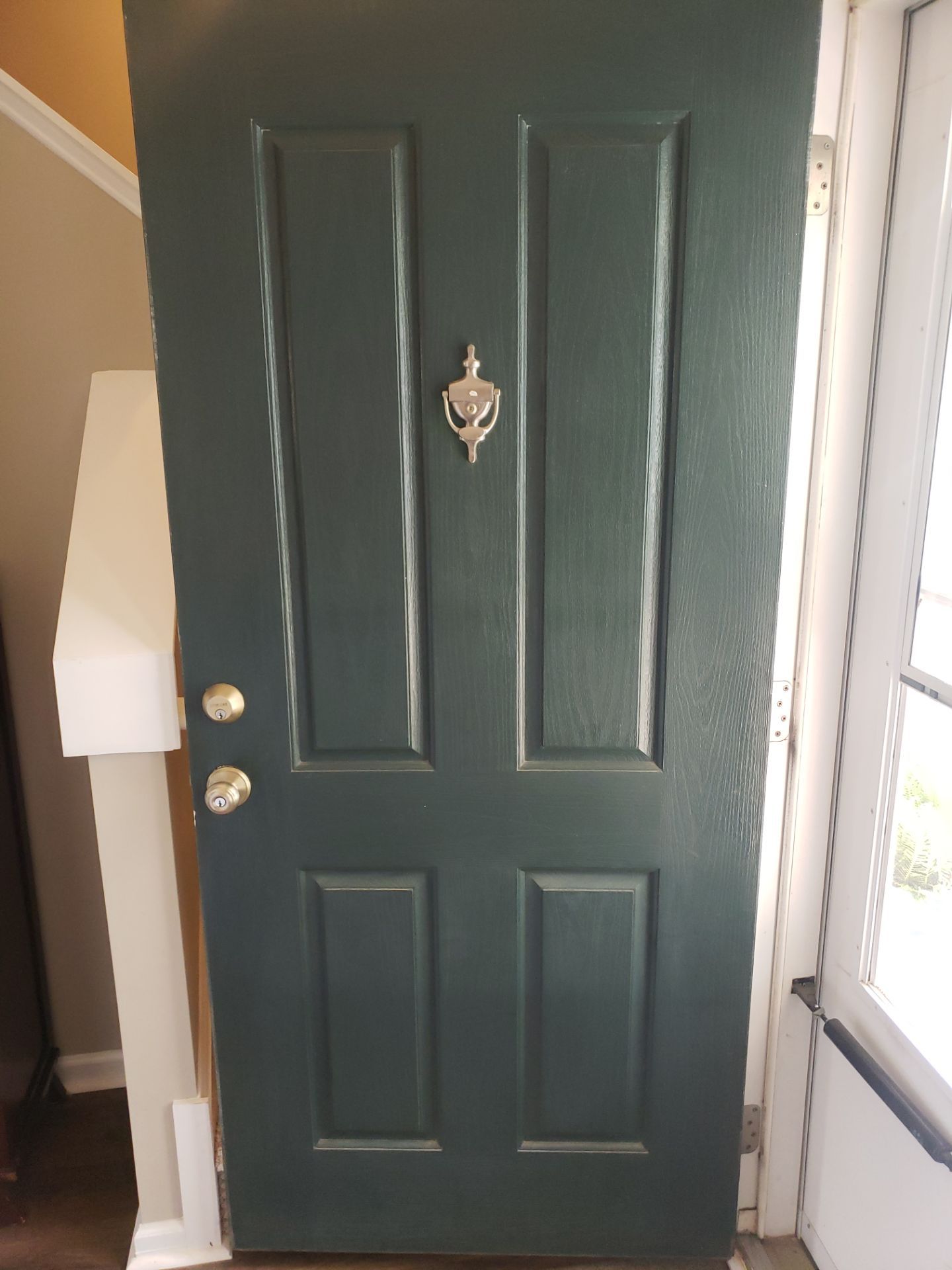 Door Refresh! Painting & New Screen Door by A Step Above Handy LLC 