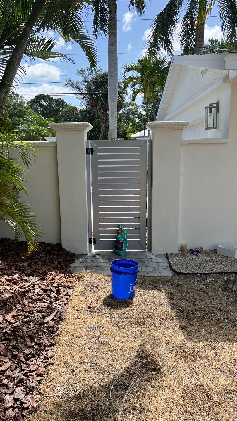 Sarasota, FL 6ft. Tall Custom Modern Aluminum Gates  by Asap fence and gates, LLC