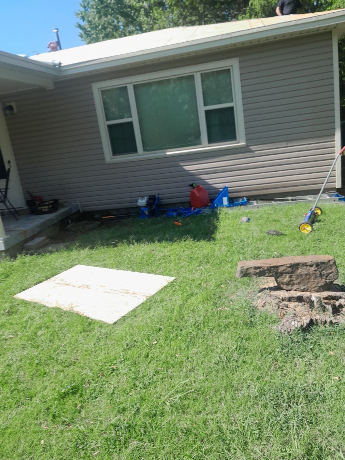 Hail damage & tornado damage restoration.  by In & Out Construction & Remodeling, LLC