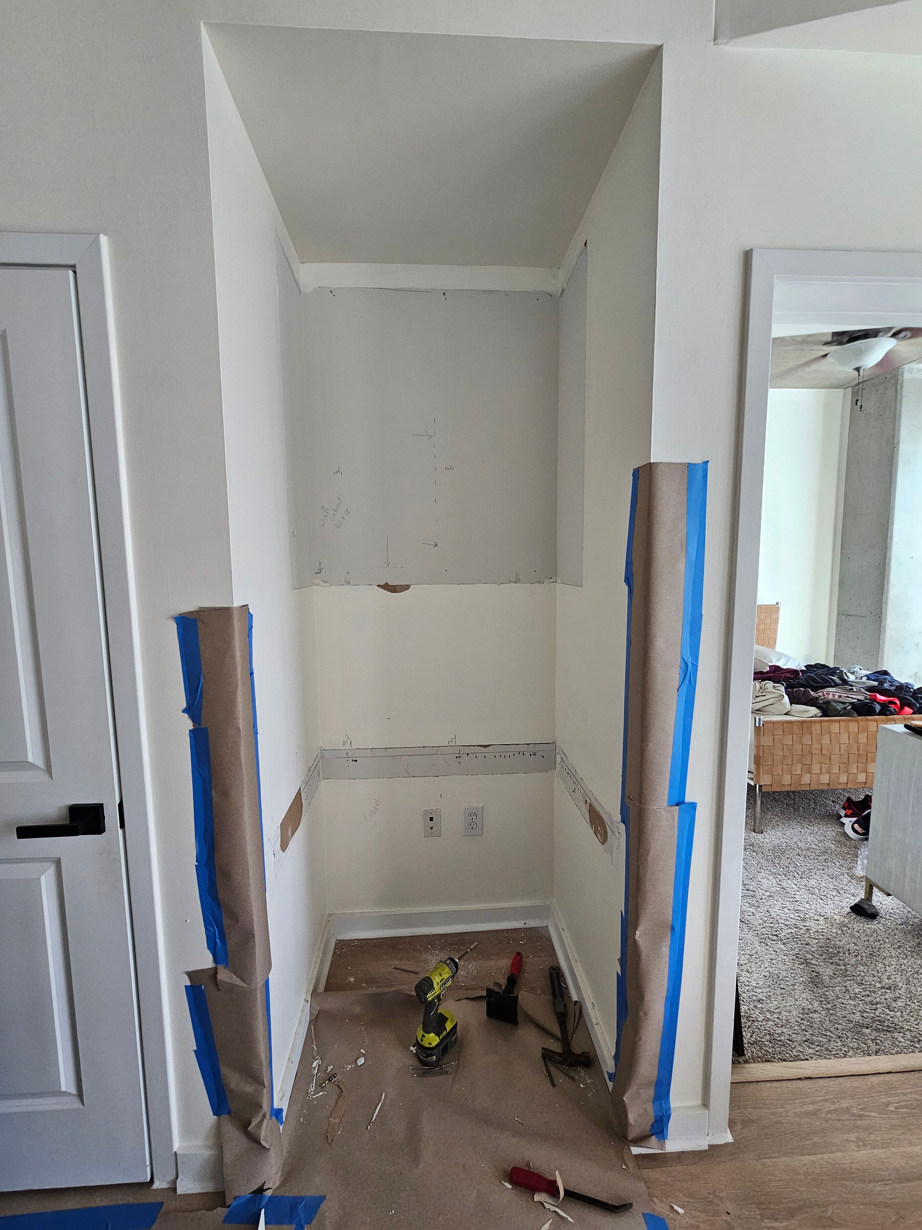 Dry Bar and Kitchen Countertop Conversion by Ajayi Design and Construction 