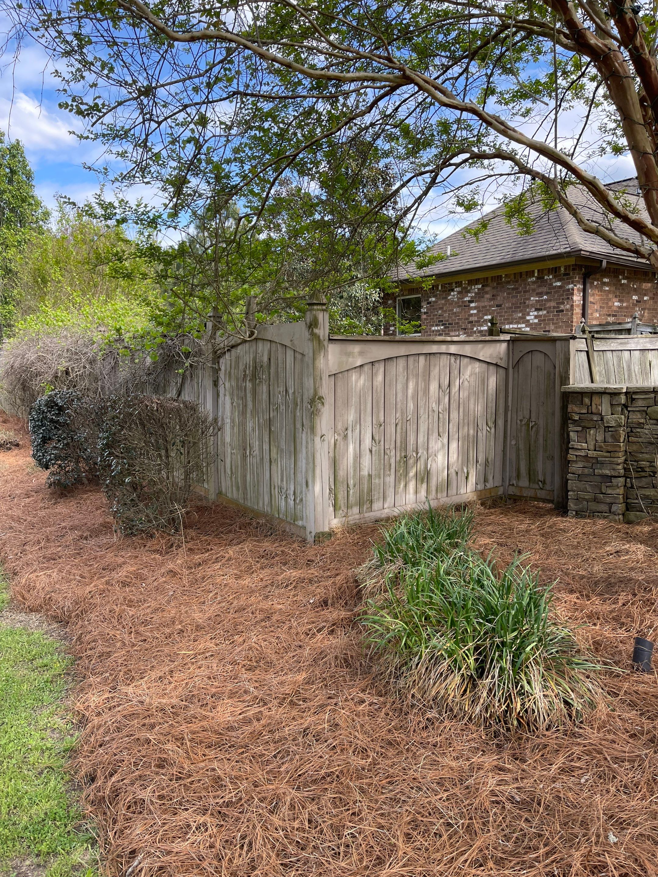 8ft Treated Pine Good Neighbor Fence by Roberson Construction LLC