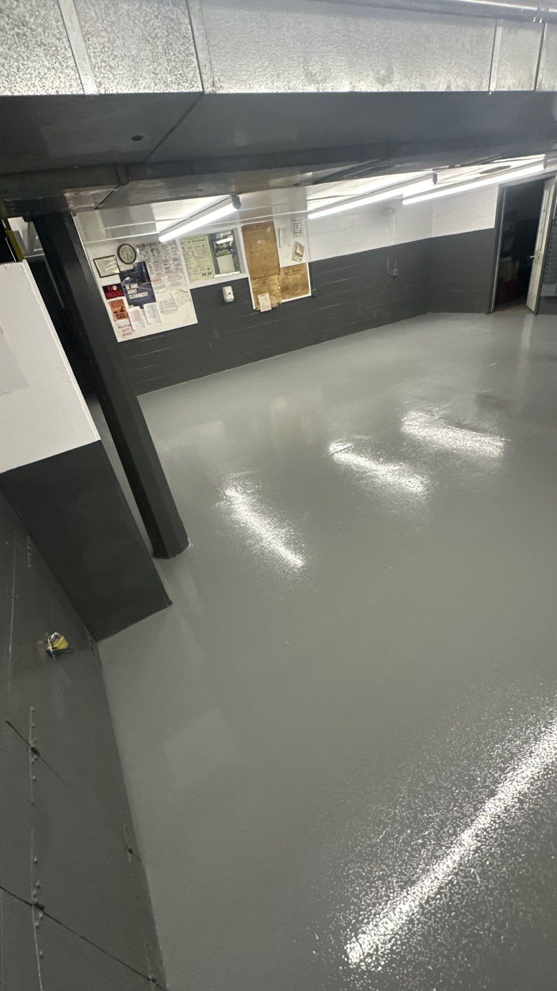 Industrial Grey Grit Project in Mars by Floors in a Day, Inc