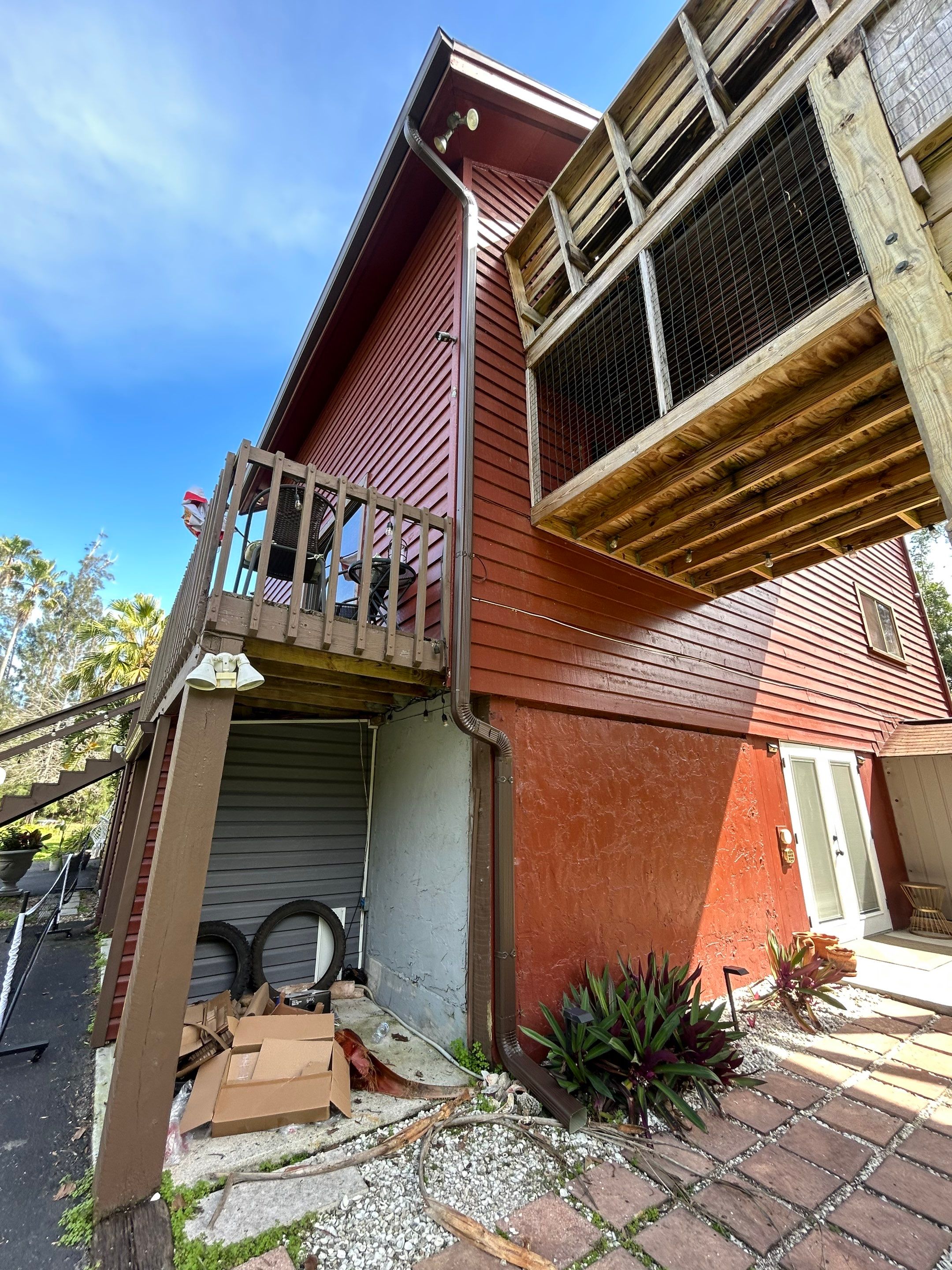 Brown K-Style Seamless Gutters in Fort Myers FL by Gutter Professor by Gutter Professors