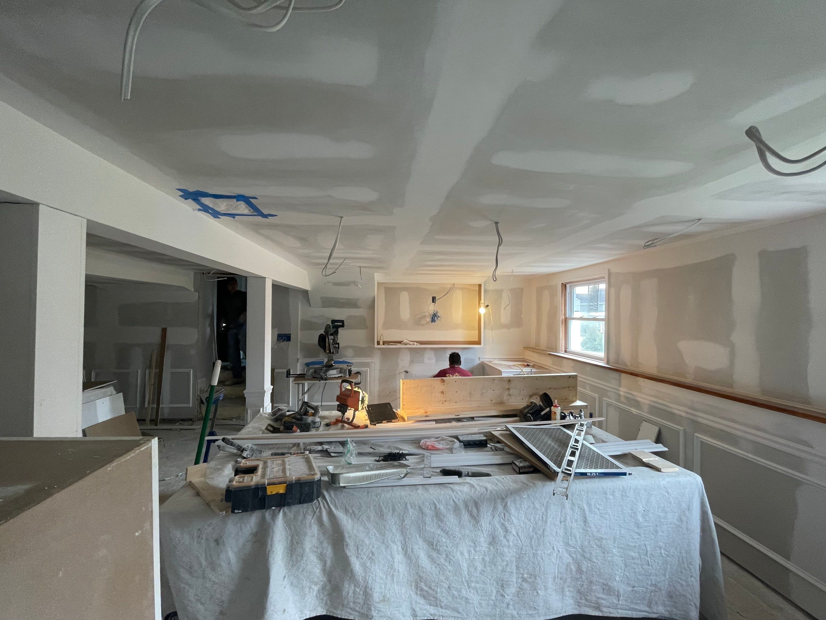 Basement Remodel using Wood by Home Concepts Construction