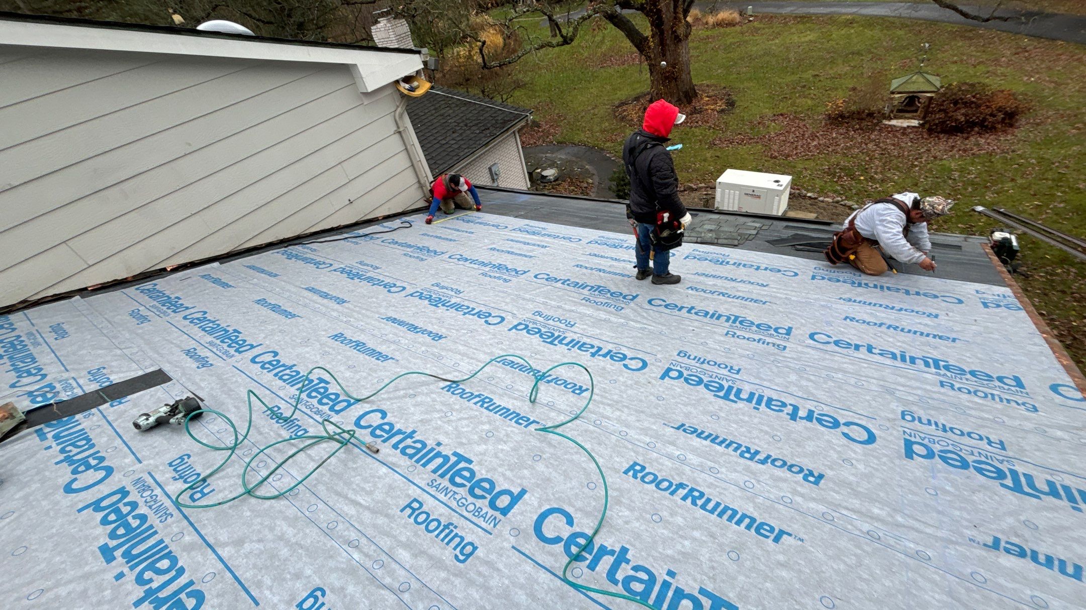 Roof Replacement using Certainteed HD Moire Black by 180 Contractors