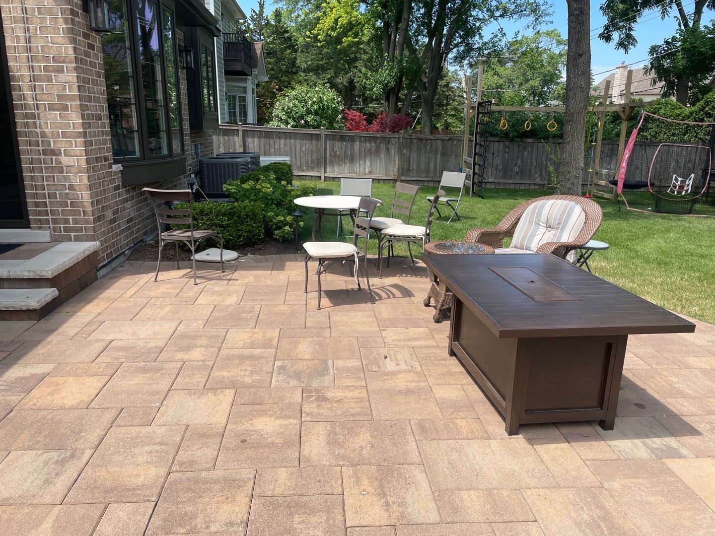 Brick paver clean, sand and seal by Northern Power Washing LLC.