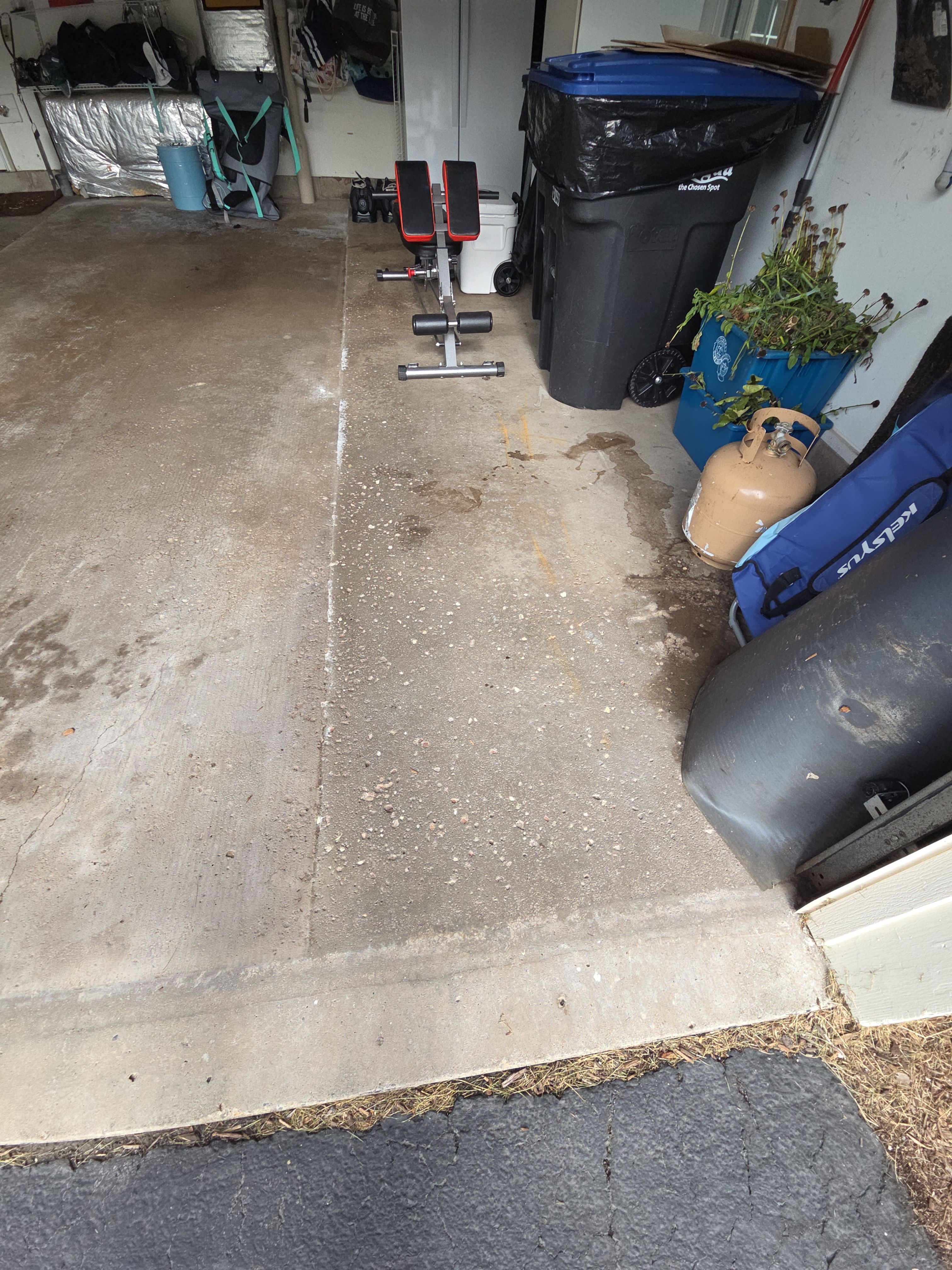 Vintage Zircon Garage Coating by NG Masonry & Construction LLC